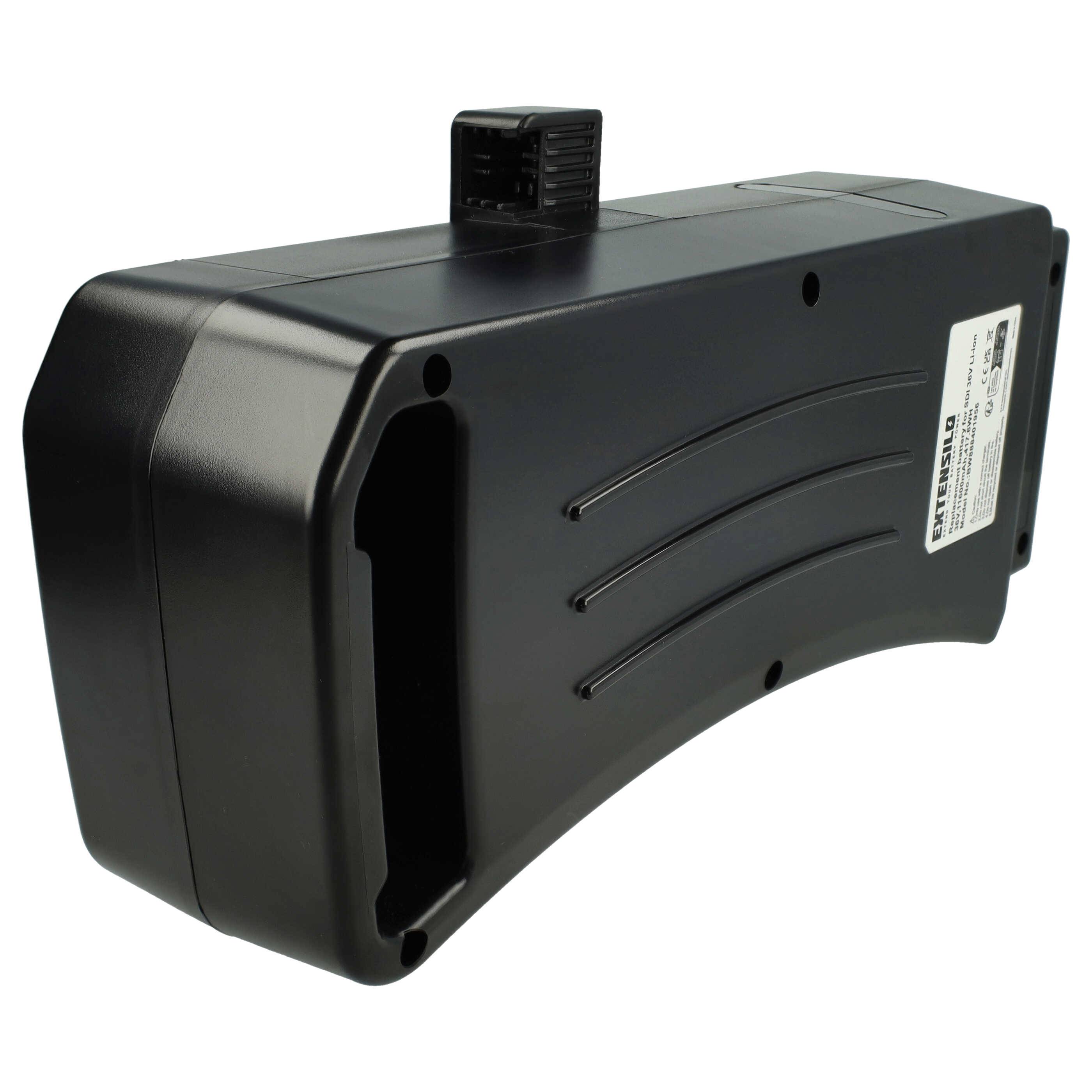 EXTENSILO Akku kompatibel mit Prophete 52466-0111, 52467-0111, 52567-0111, 52456-0111, 52457-0111 E-Bike (11,6 Ah, 36 V, Li-Ion) - Schwarz