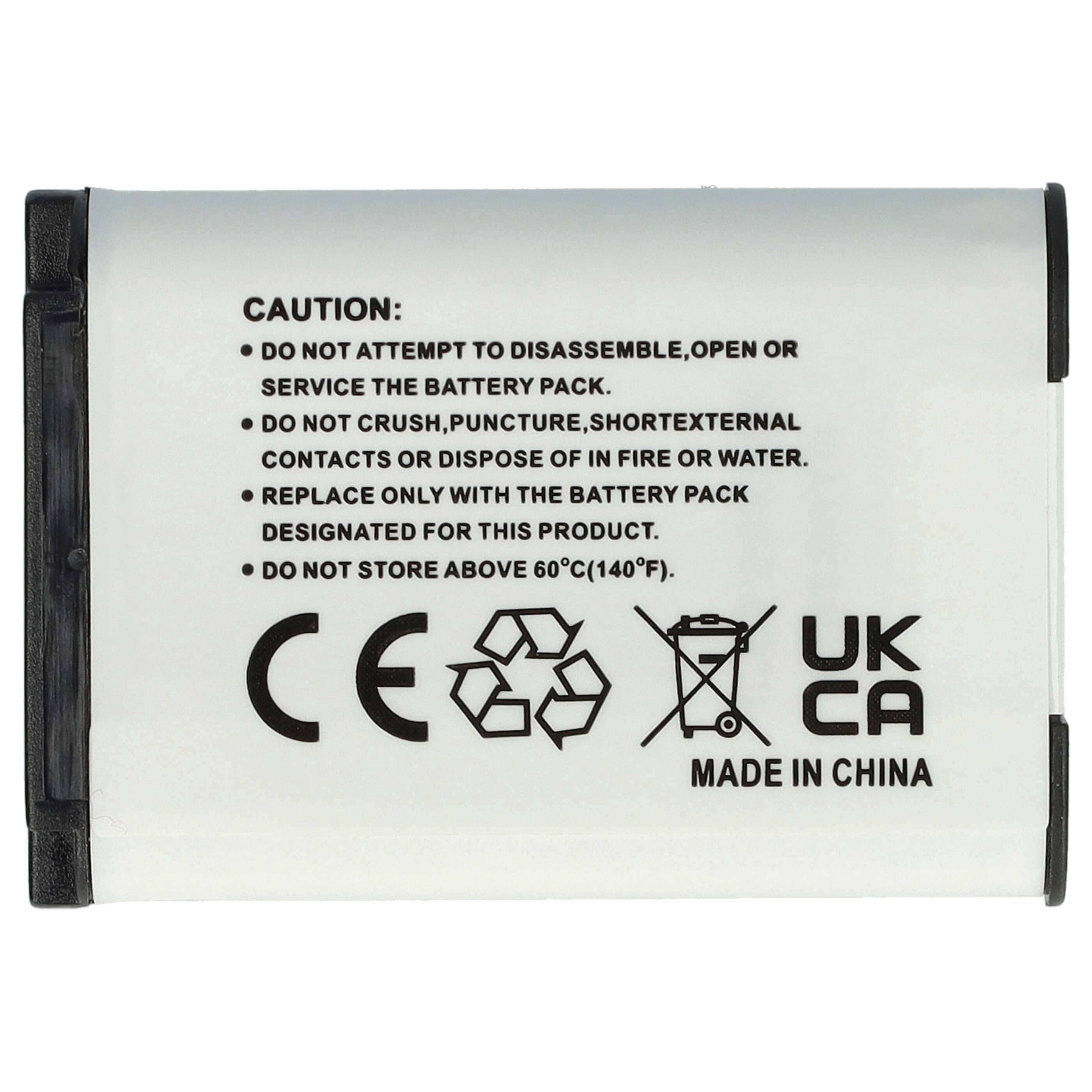 vhbw 1x Akku kompatibel mit Sony Cybershot DSC-RX100M6, DSC-RX100 VI Kamera (1000 mAh, 3,6 V, Li-Ion)