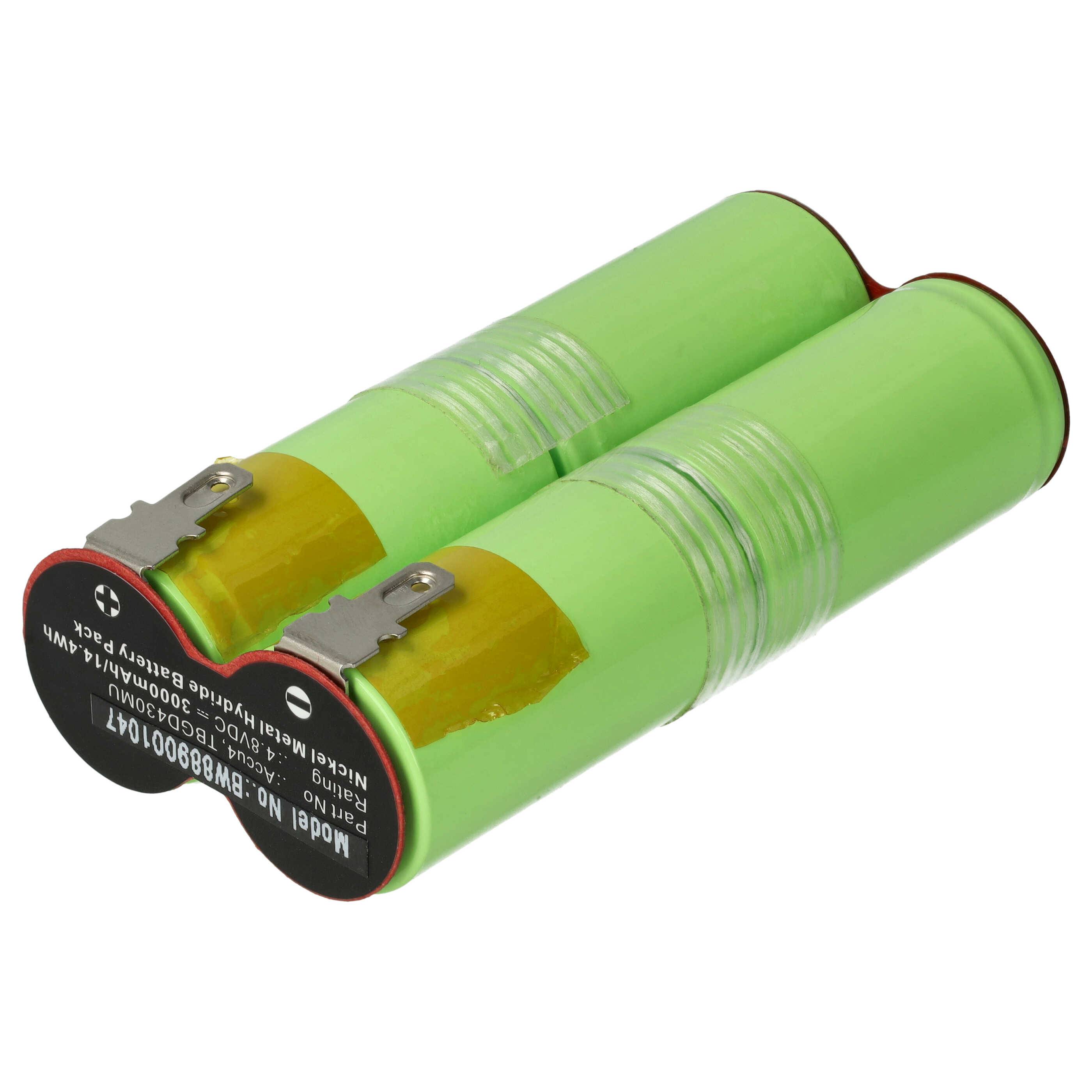 vhbw Akku kompatibel mit Gardena 2517 Akku-Gartengerät(3000mAh, 4,8V, NiMH)