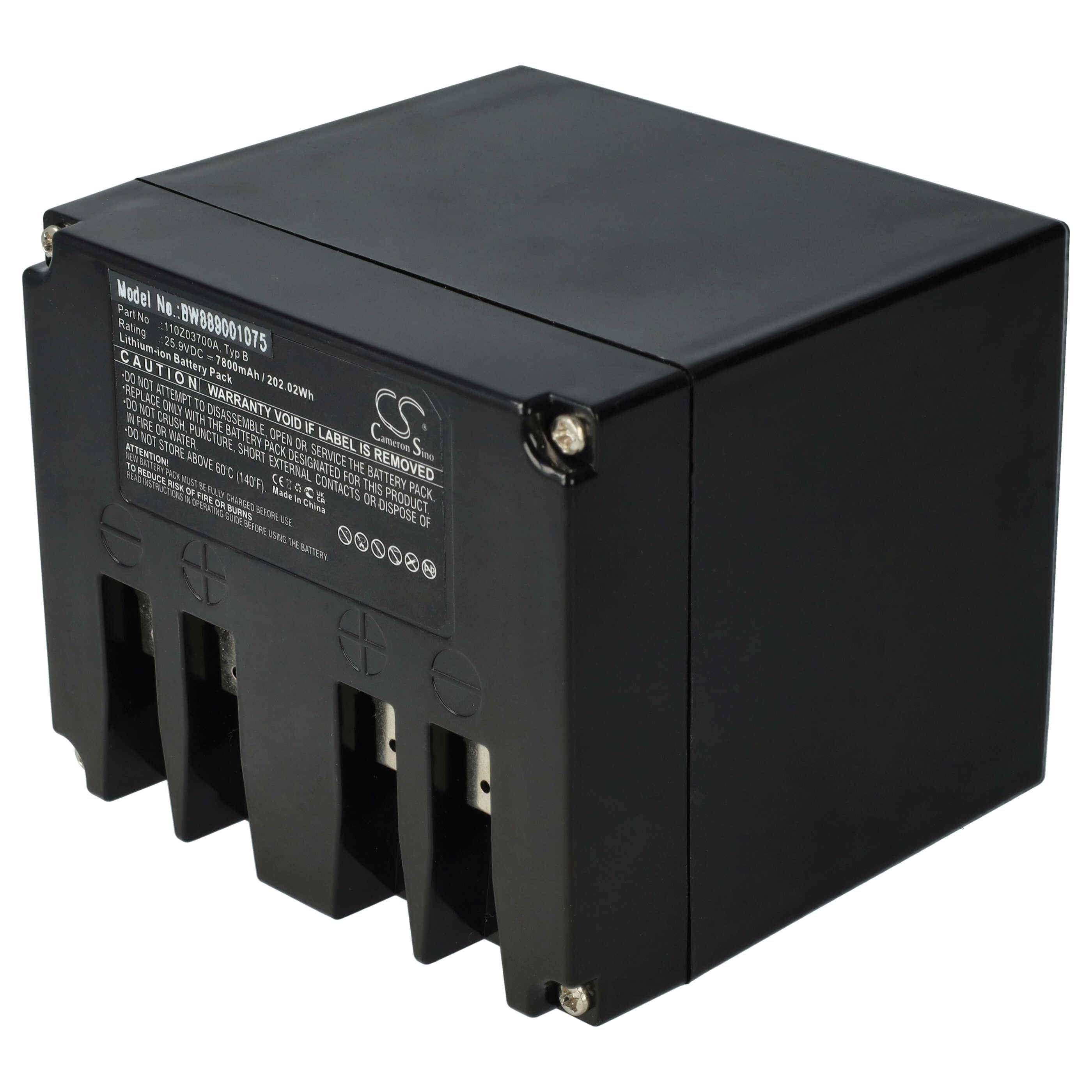 vhbw Akku kompatibel mit Lawnbott Lb3210, Lb3250, LB3210 evolution k, Lb3510 Ka, Lb3510 Rasenroboter Rasenmäher (7800mAh 25,9V Li-Ion)
