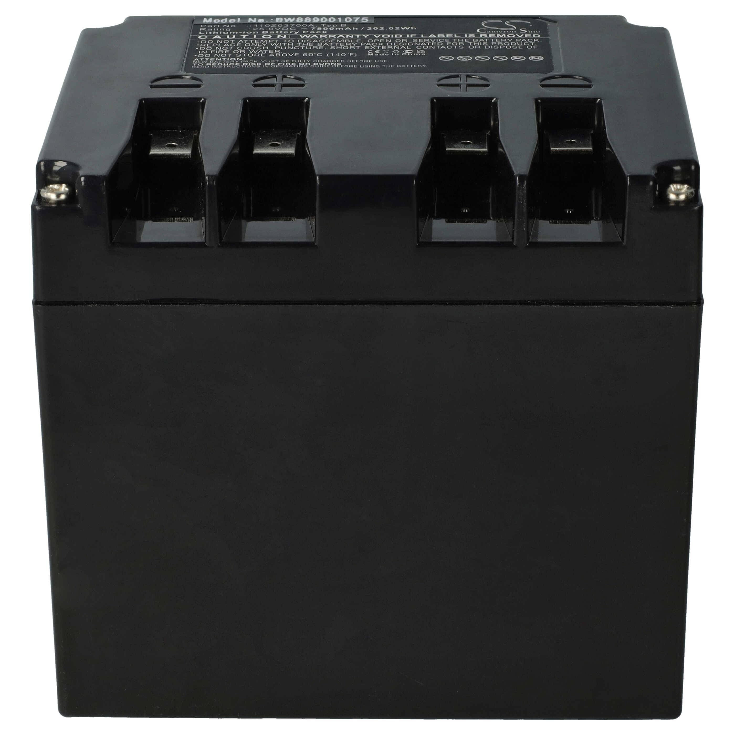 vhbw Akku kompatibel mit Lawnbott Lb1200, Lb1200 Spyder Ka, Lb1500, Lb1500 SpyderEVO, Lb2150, Lb3210 Rasenmäher(7800mAh, 25,9V, Li-Ion)