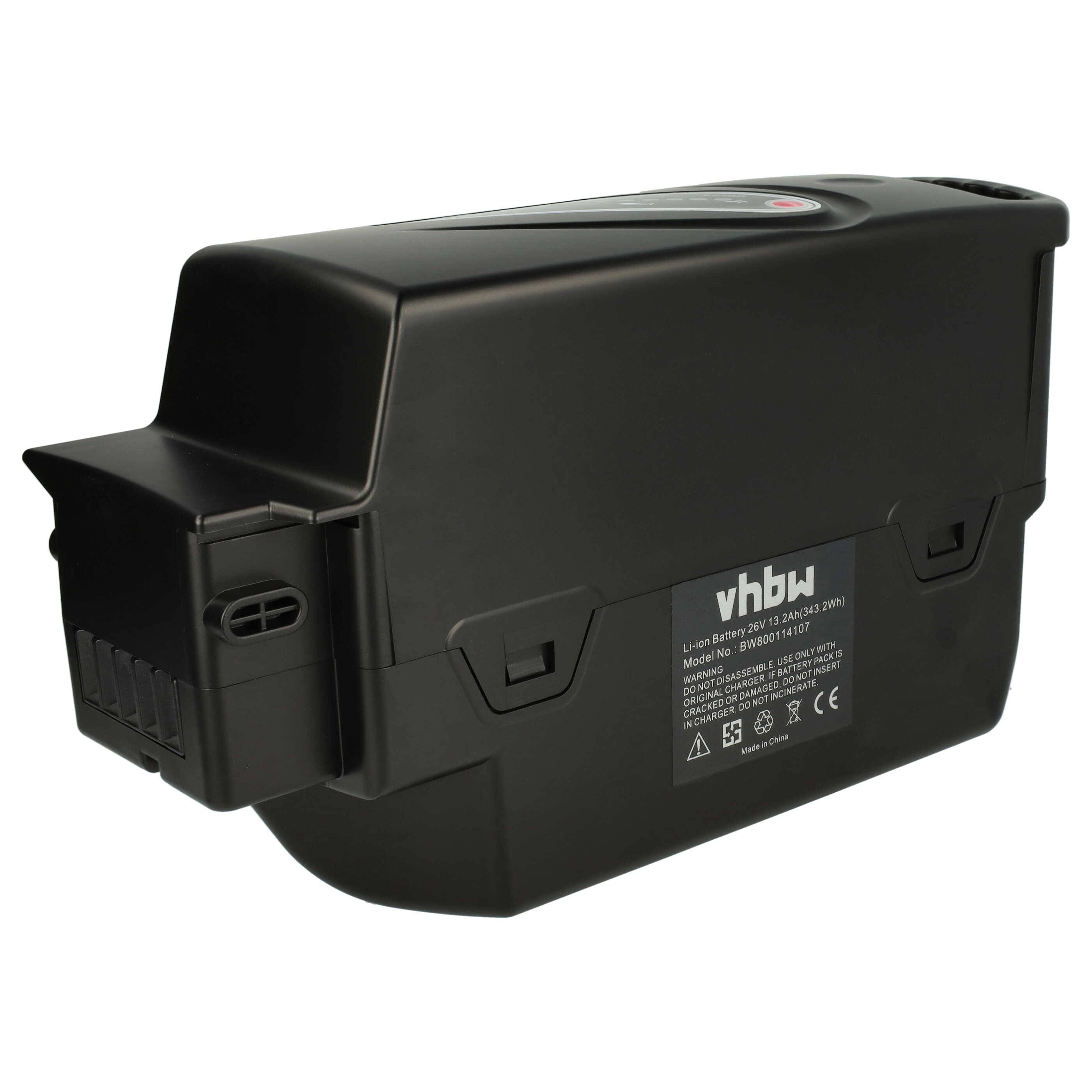 vhbw Akku Ersatz für NKY269B02, NKY266B02, NKY266B2, NKY267B02, NKY267B2, NKY265B2 für E-Bike Elektrofahrrad (13,2 Ah, 25,2 V, Li-Ion) - Schwarz
