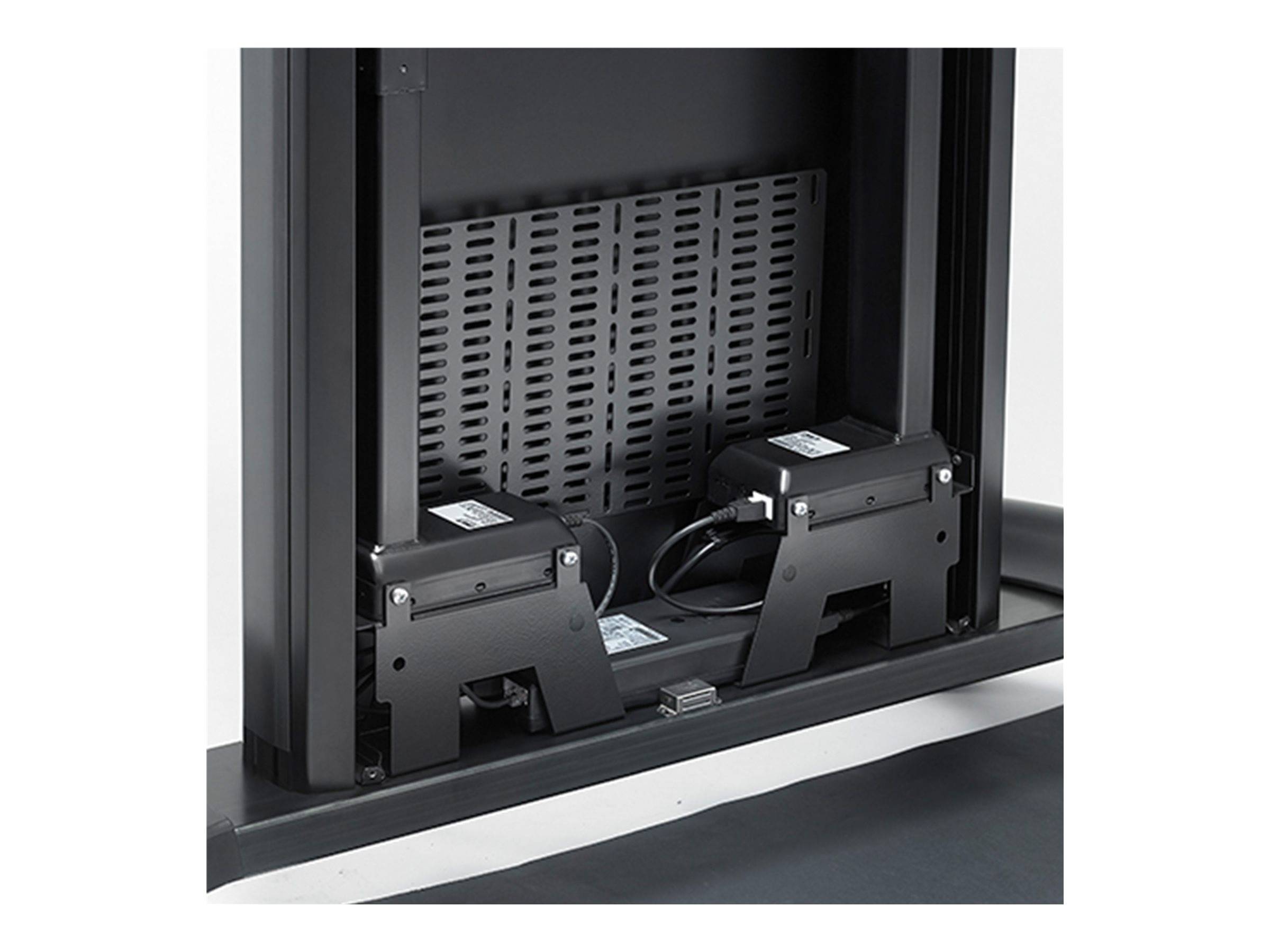 Chief XL Electric Height Adjust Cart - Wagen - motorisiert - für Flachbildschirm - Schwarz - Bildschirmgröße: 127-203.2