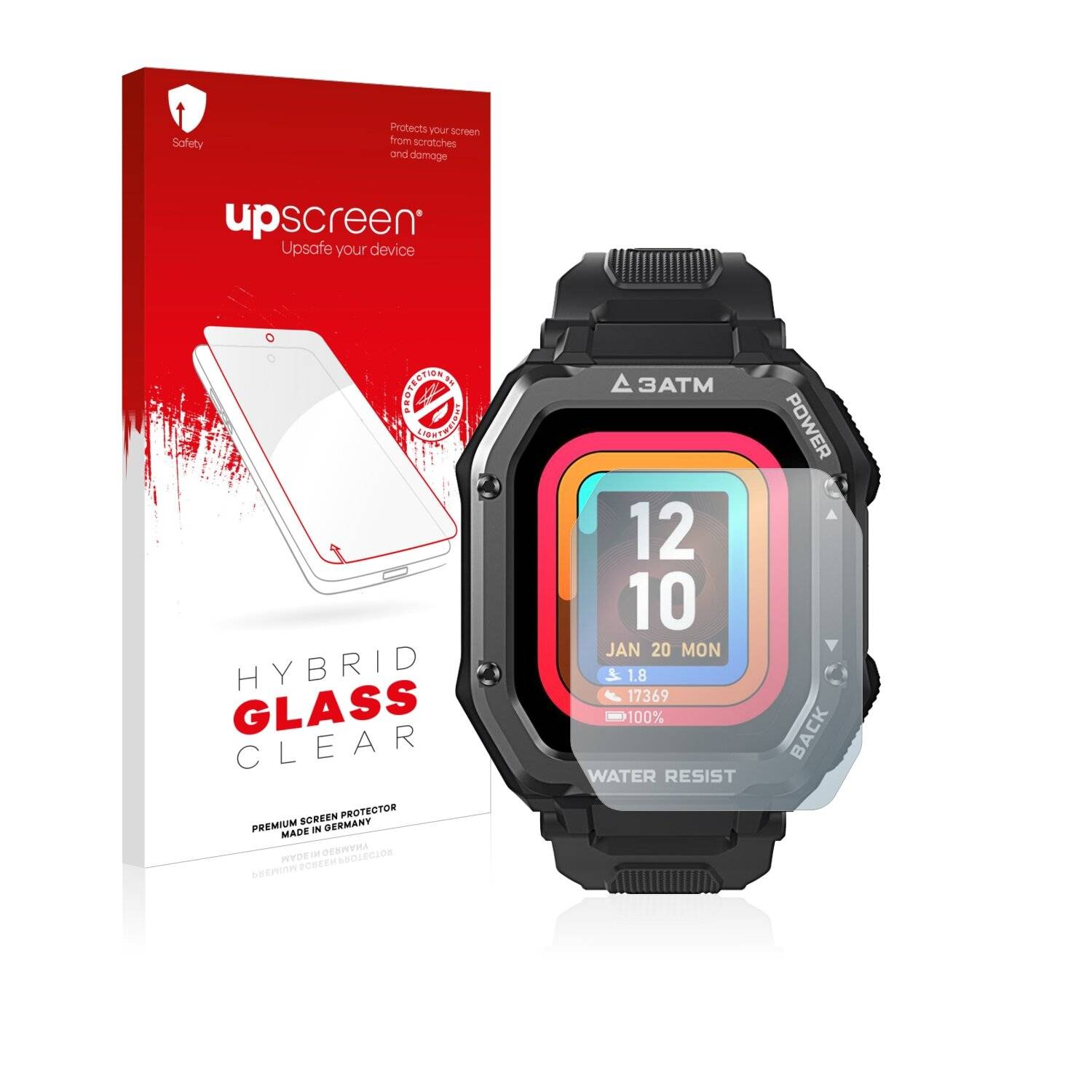 upscreen Hybrid Glass Clear Premium Schutzglas Folie für Kospet
