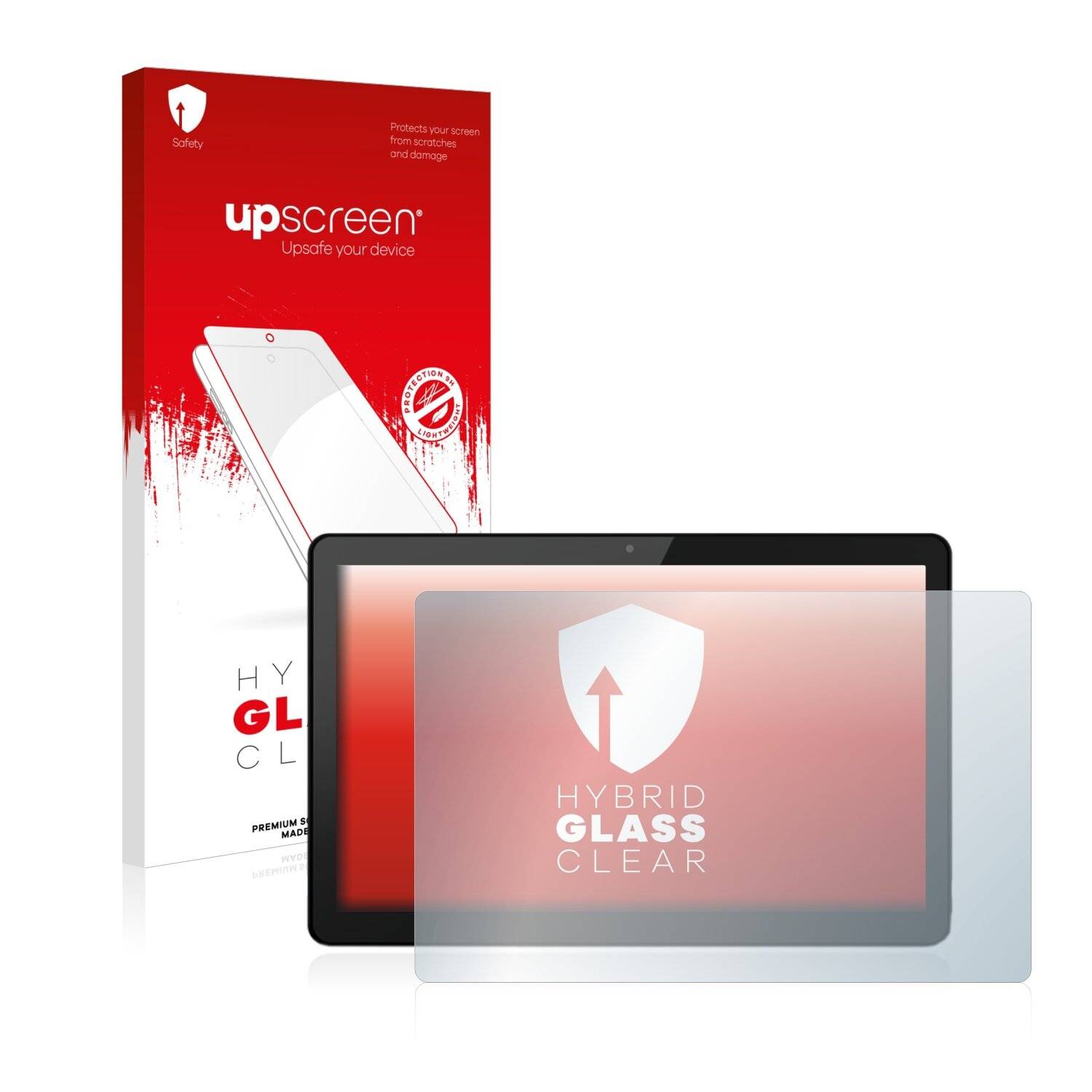 upscreen Hybrid Glass Clear Premium Schutzglas Folie für Elo TouchSystems