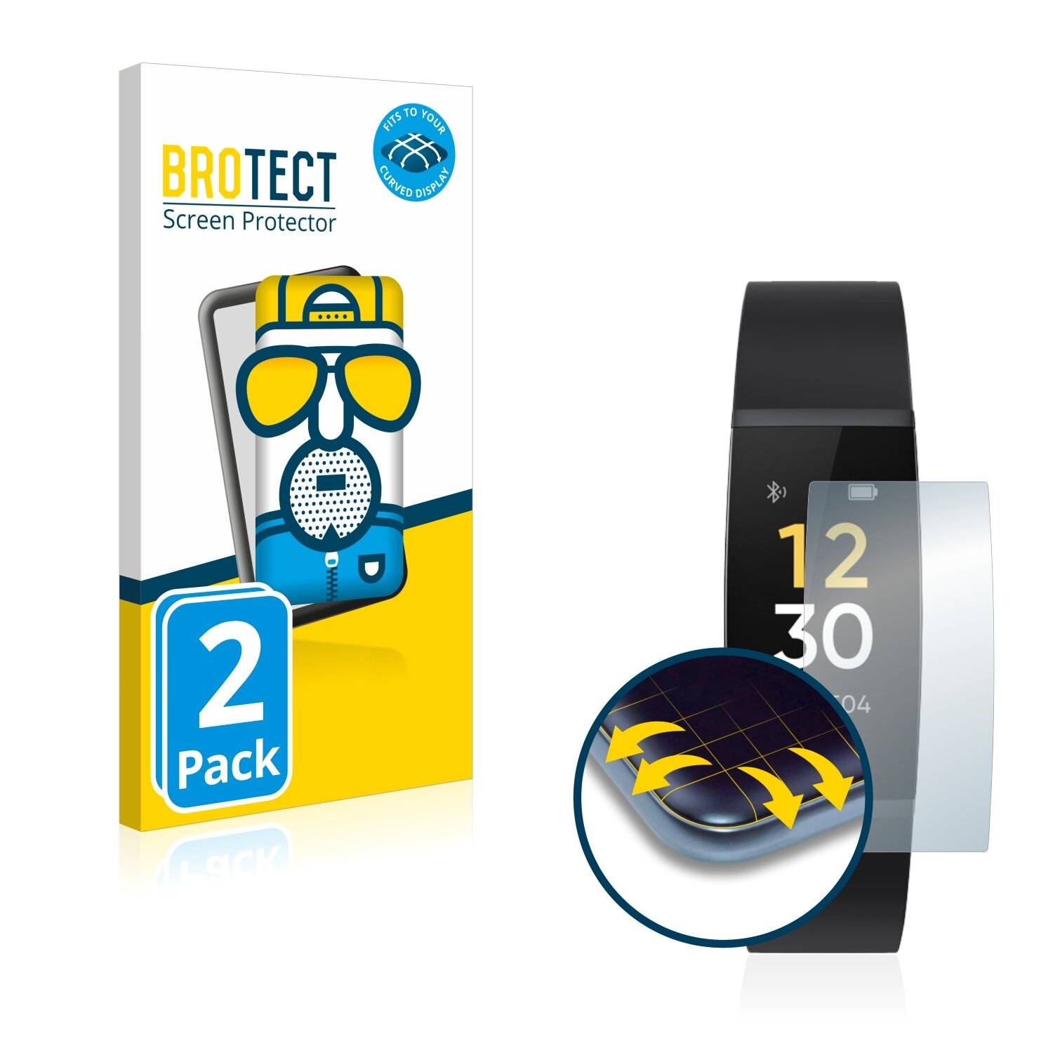 2x BROTECT Flex Matte Full-Cover Displayschutzfolie für Realme