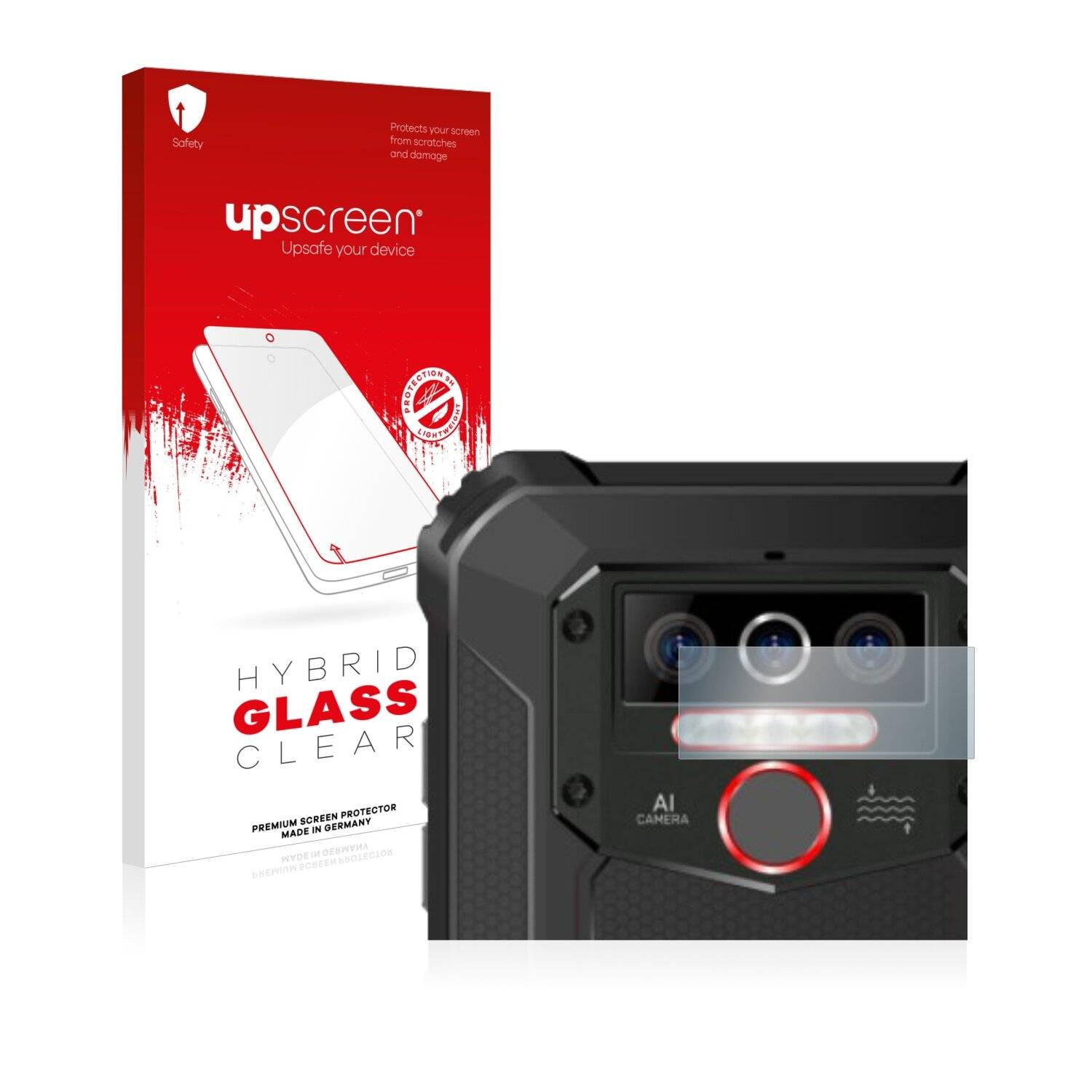 upscreen Hybrid Glass Clear Premium Schutzglas Folie für Oukitel WP5 Pro (NUR