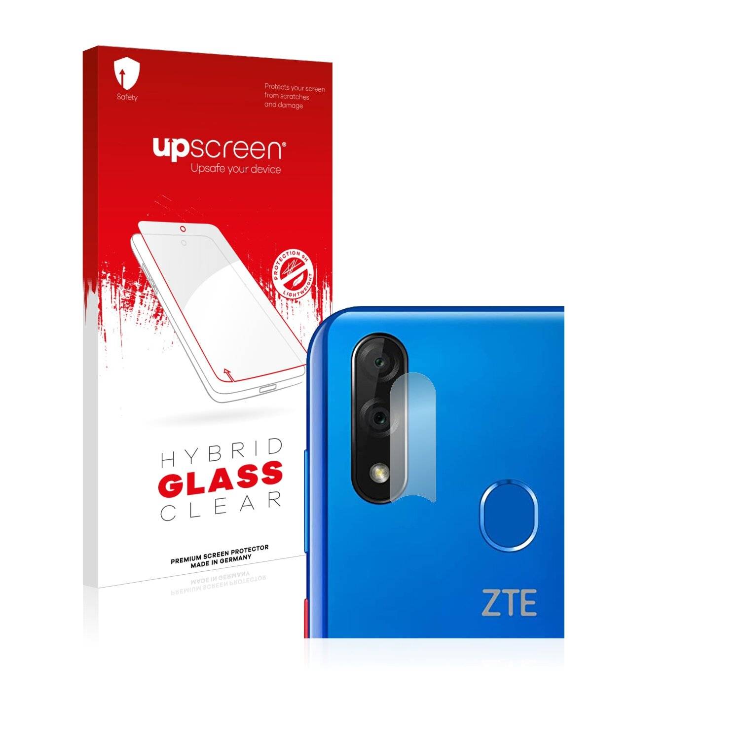 upscreen Hybrid Glass Clear Premium Schutzglas Folie für ZTE Blade 10 (NUR