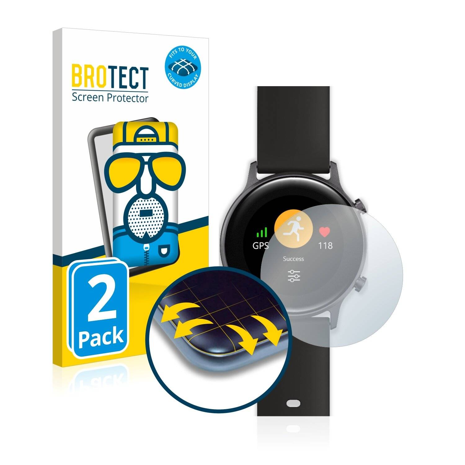 2x BROTECT Flex Matte Full-Cover Displayschutzfolie für Umidigi Urun
