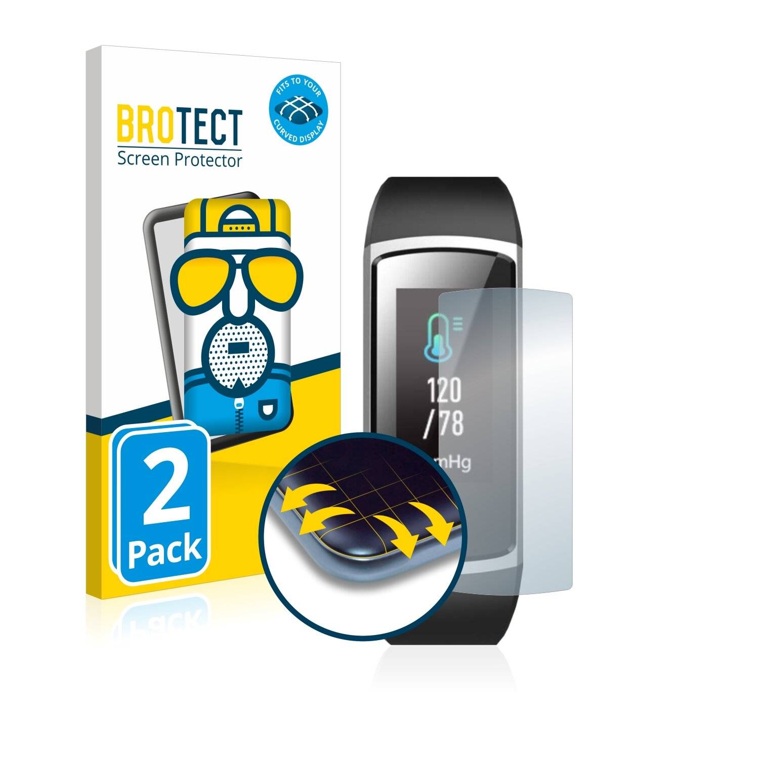2x BROTECT Flex Matte Full-Cover Displayschutzfolie für Latec