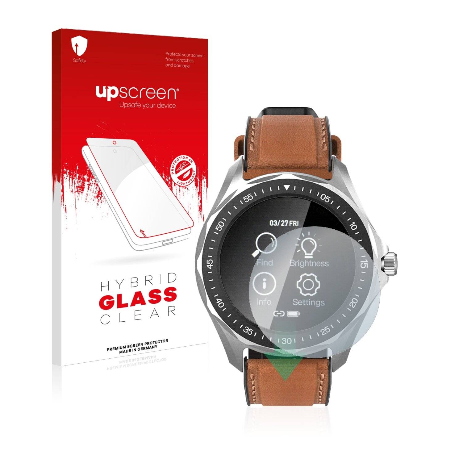 upscreen Hybrid Glass Clear Premium Schutzglas Folie für BlitzWolf