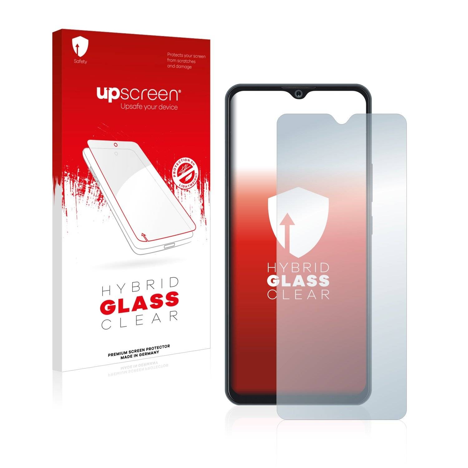 upscreen Hybrid Glass Clear Premium Schutzglas Folie für ZTE Blade 20