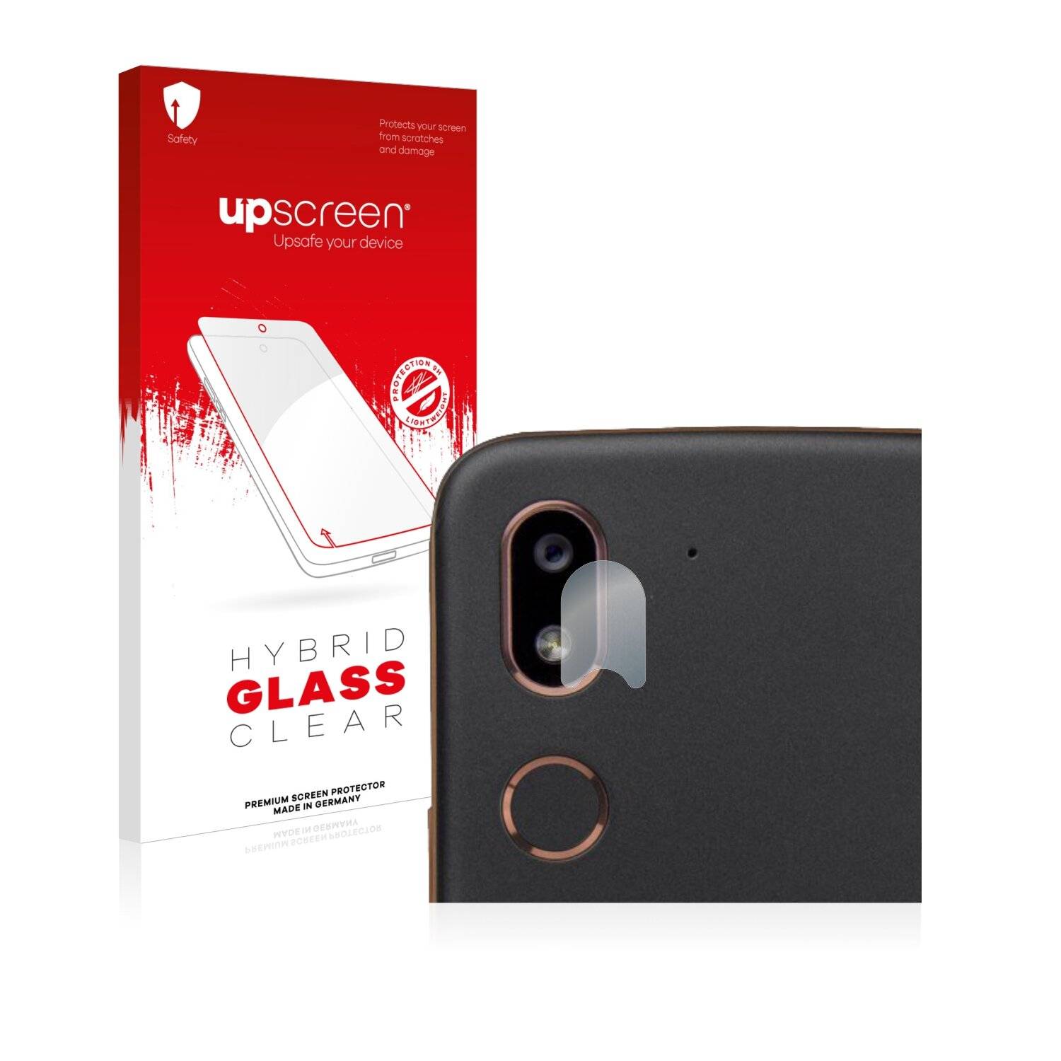 upscreen Hybrid Glass Clear Premium Schutzglas Folie für Doro 8080 (NUR