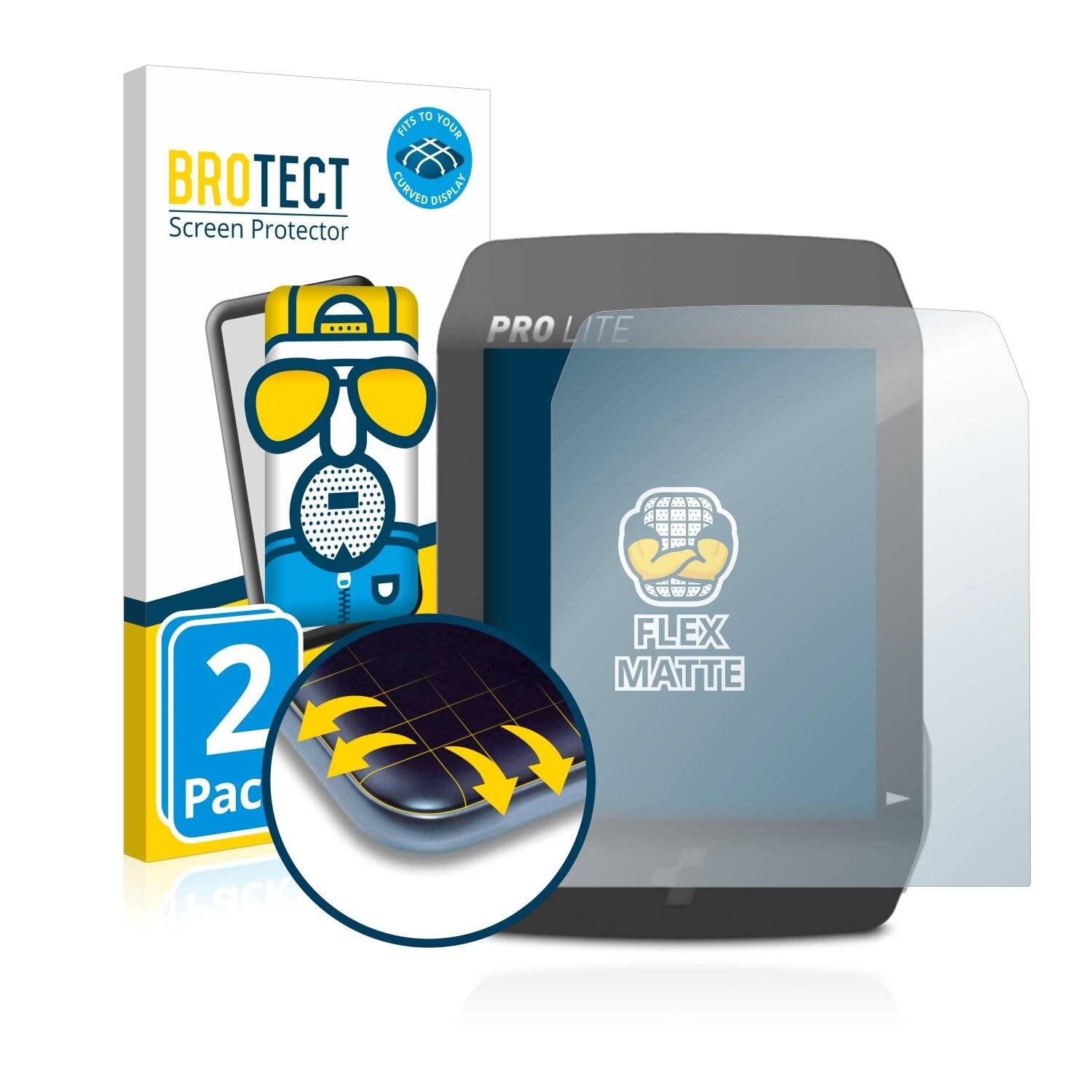 2x BROTECT Flex Matte Full-Cover Displayschutzfolie für Cube Pro