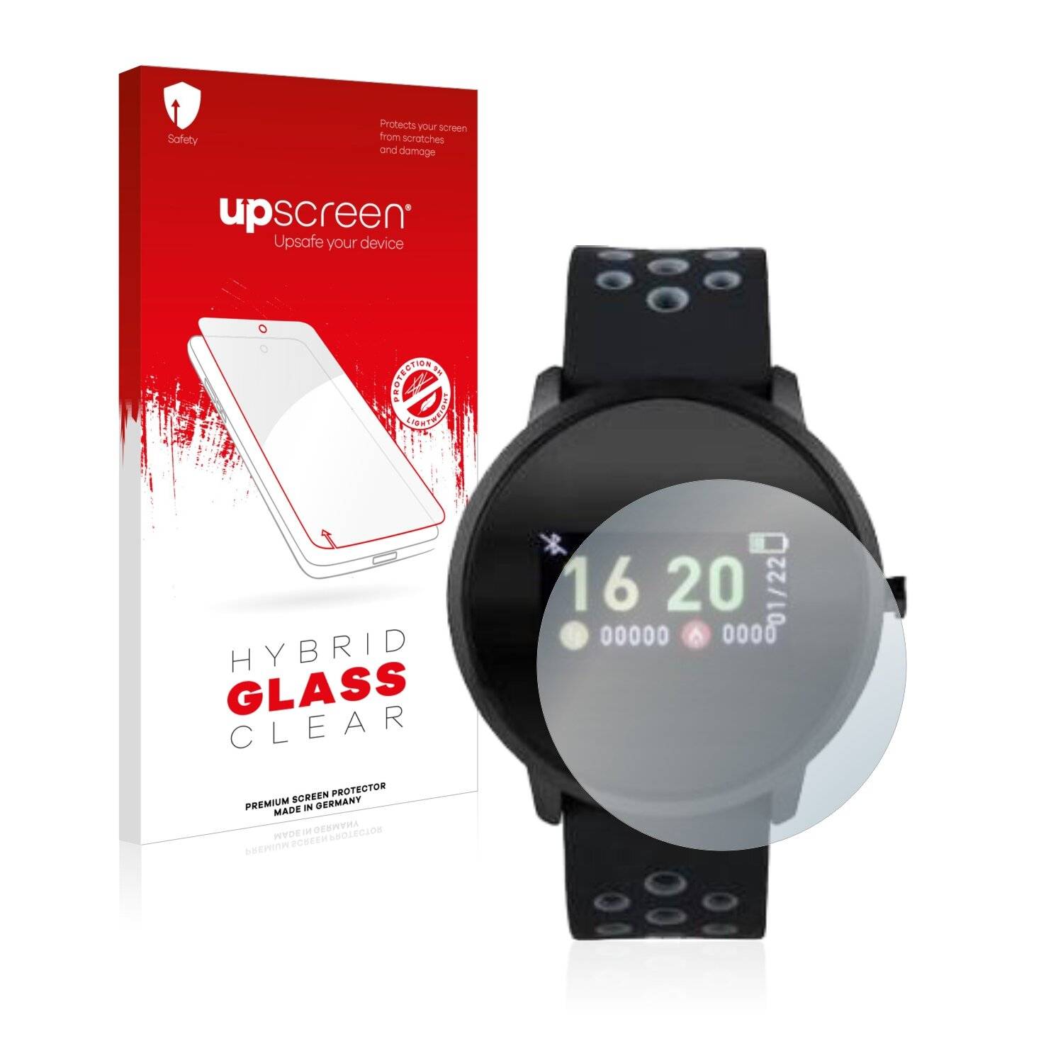 upscreen Hybrid Glass Clear Premium Schutzglas Folie für Sempre Smart Color