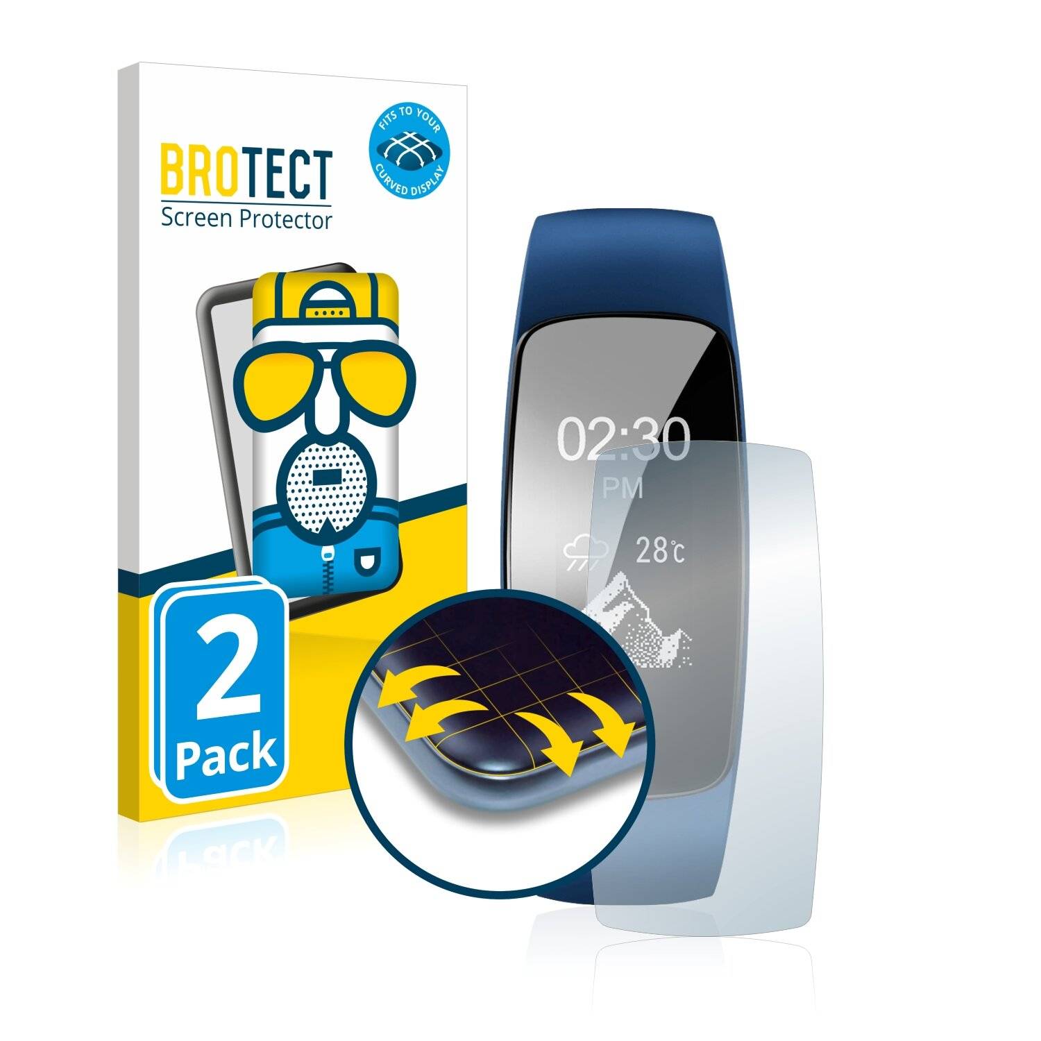 2x BROTECT Flex Matte Full-Cover Displayschutzfolie für Winisok