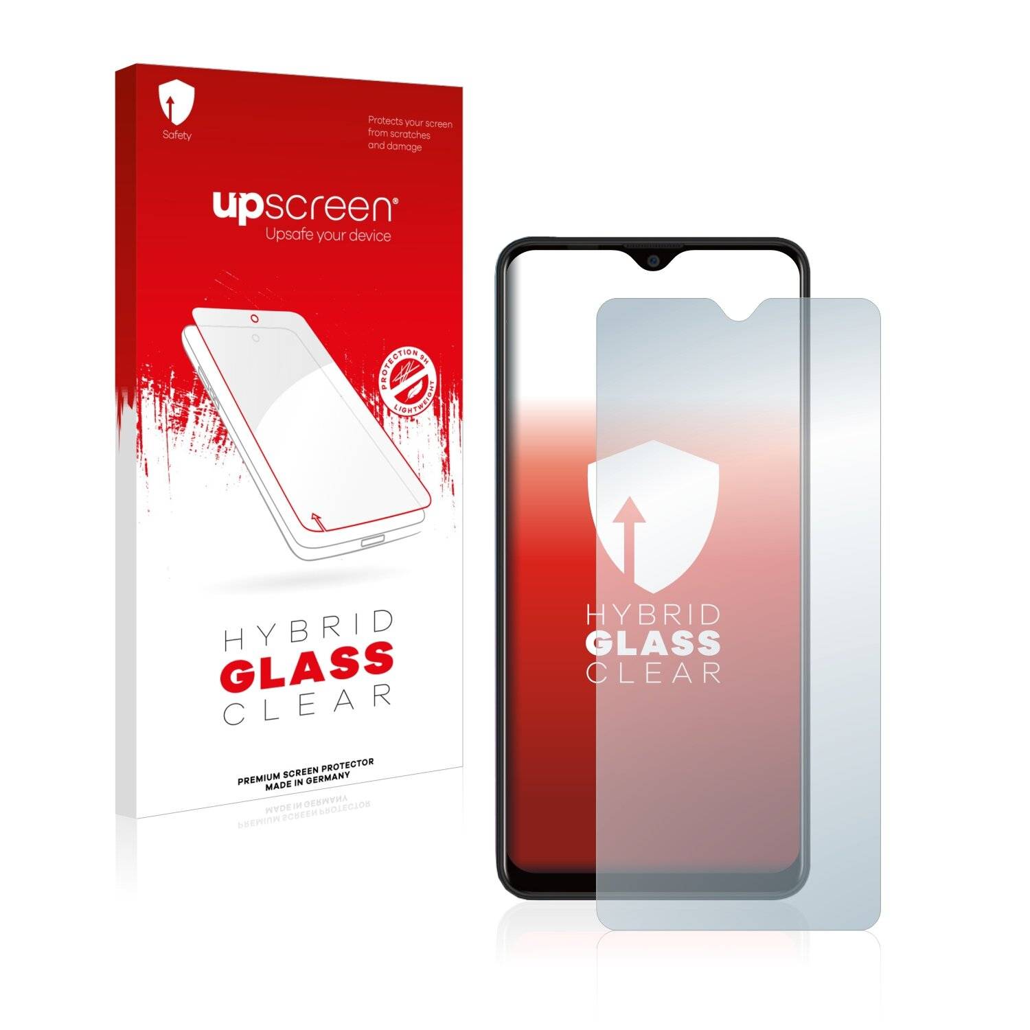 upscreen Hybrid Glass Clear Premium Schutzglas Folie für Blackview A80