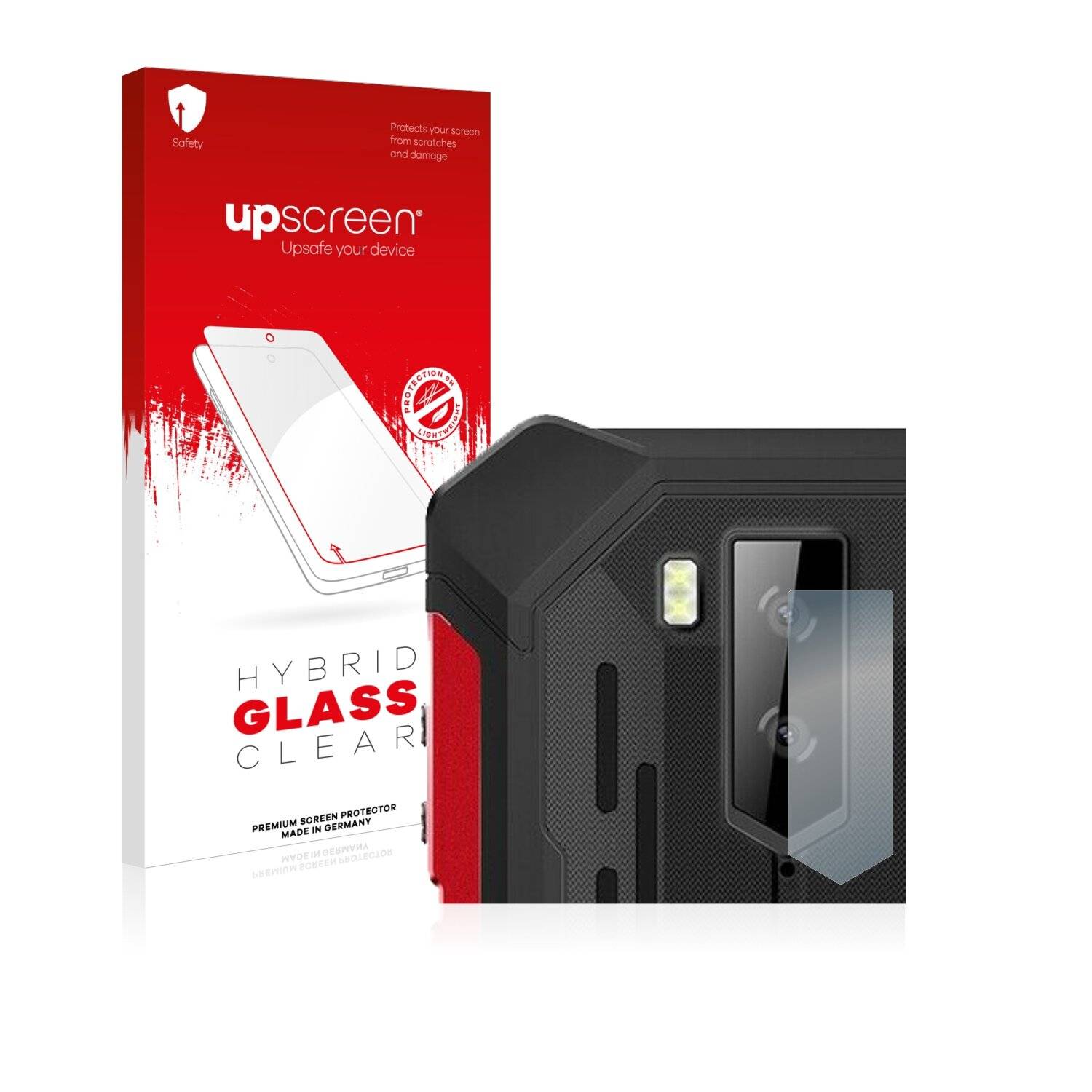 upscreen Hybrid Glass Clear Premium Schutzglas Folie für Ulefone Armor X5 Pro (NUR