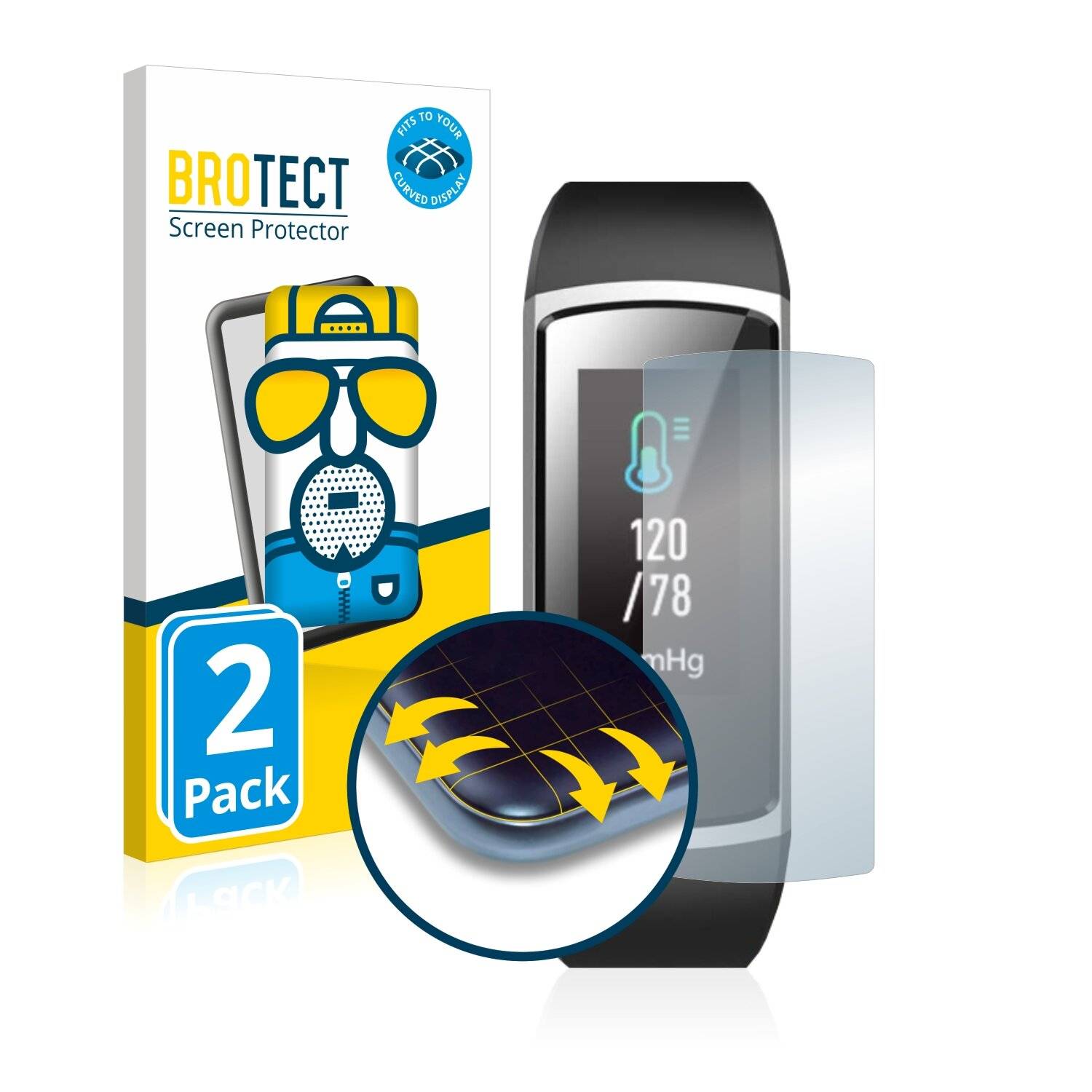 2x BROTECT Flex Matte Full-Cover Displayschutzfolie für moreFIT