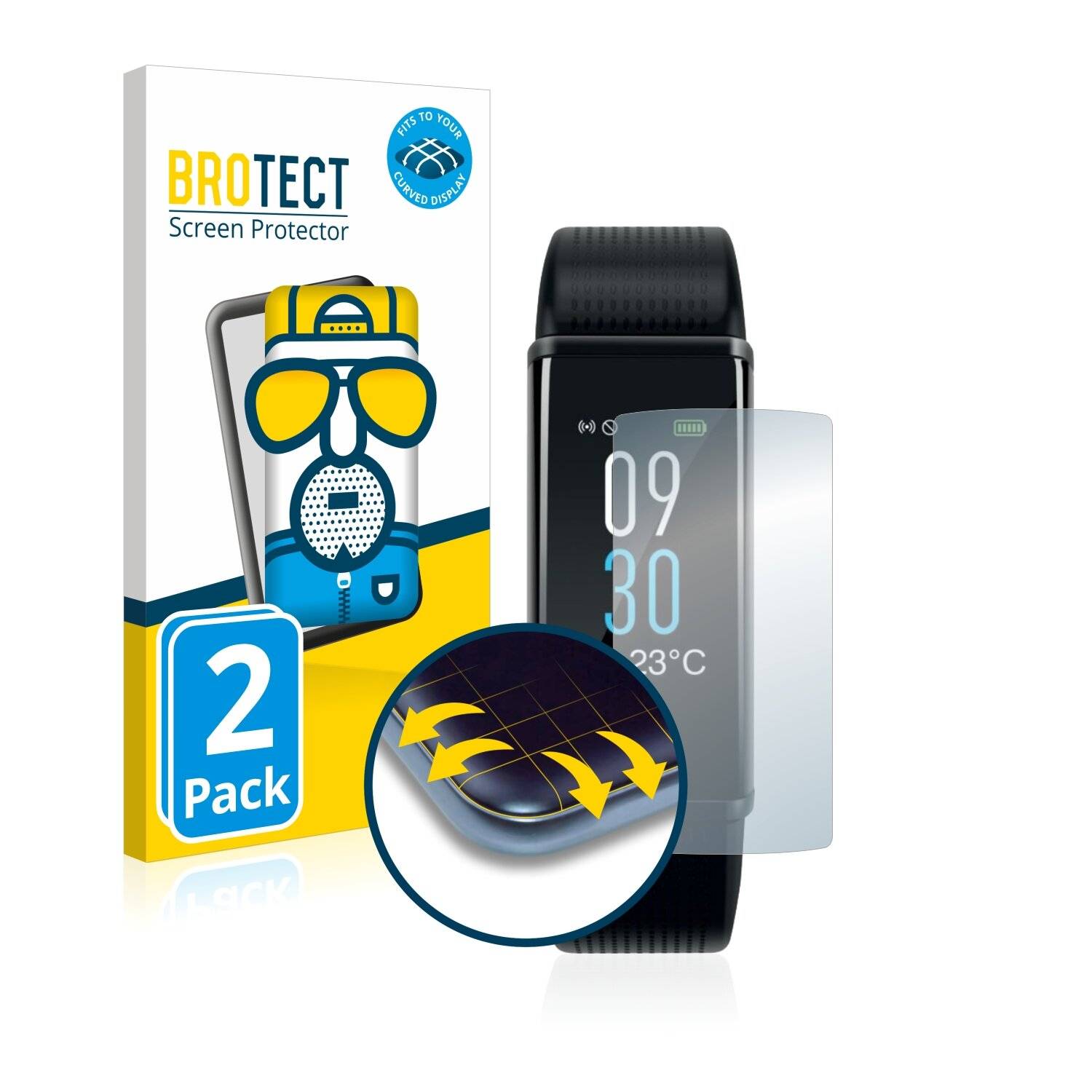 2x BROTECT Flex Matte Full-Cover Displayschutzfolie für ACME