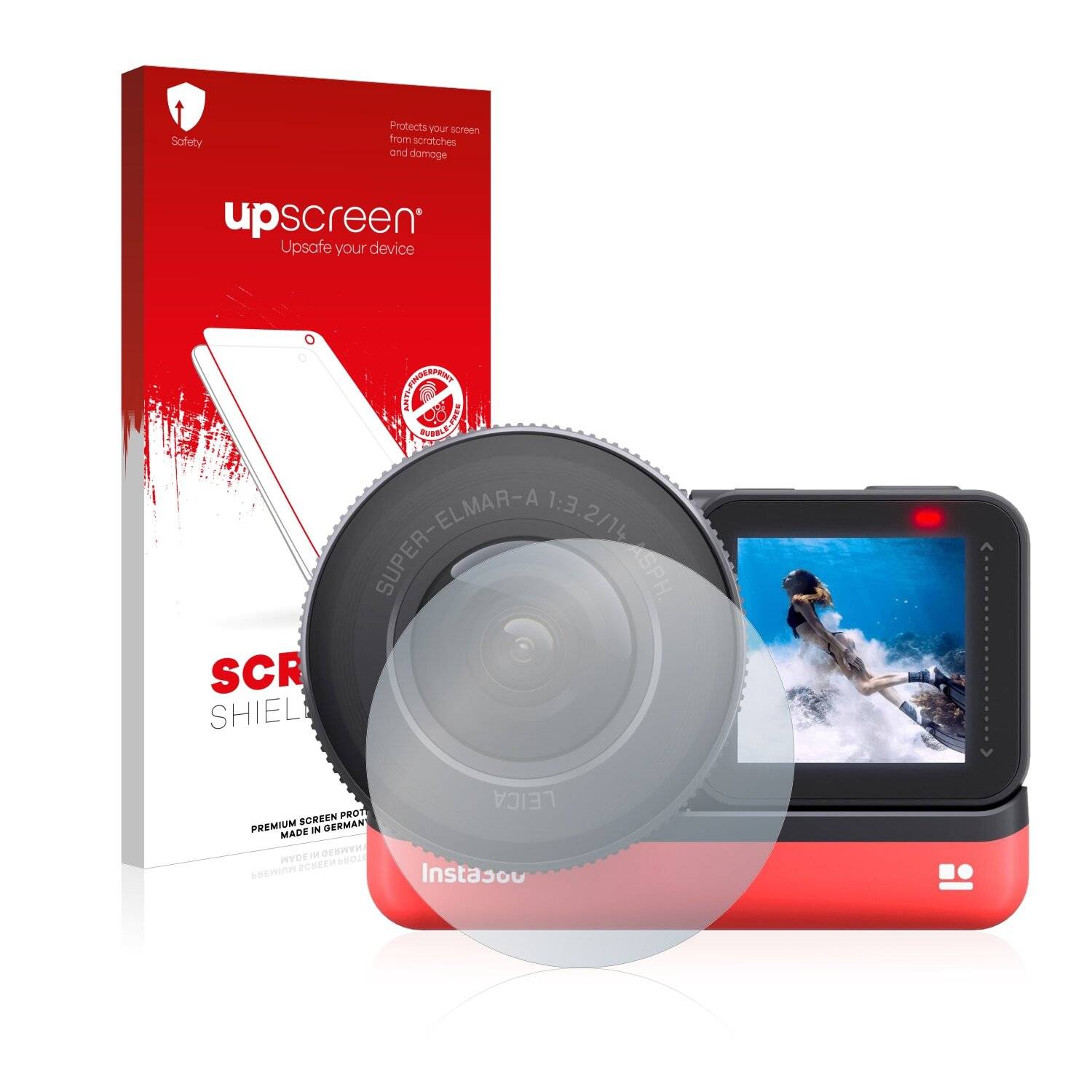 upscreen Scratch Shield Clear Premium Displayschutzfolie für Insta360 One R 1-Inch Edition
