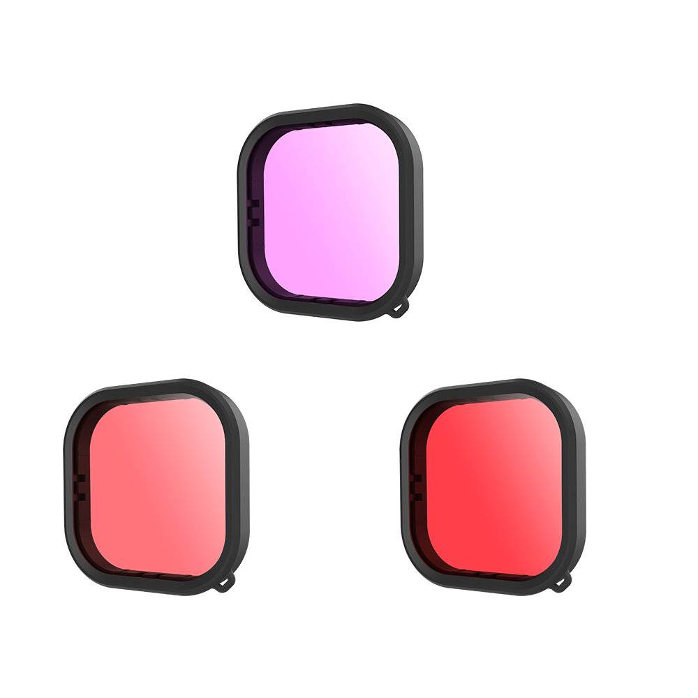 Wasserdichtes Objektiv-Filter-Set Telesin GoPro Hero 9 / 10 11 12 GP-FLT-904