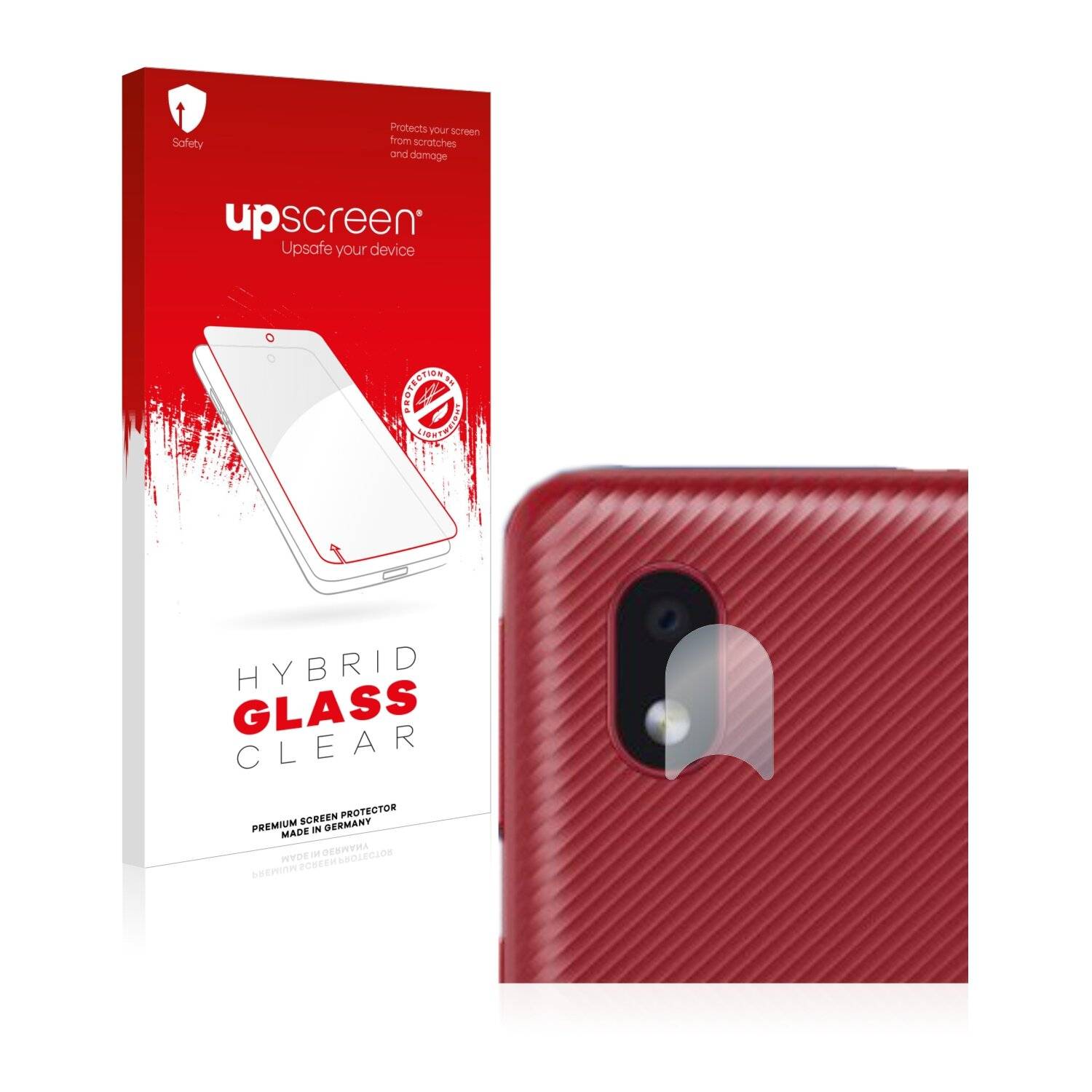 upscreen Hybrid Glass Clear Premium Schutzglas Folie für Samsung Galaxy A3 Core (NUR