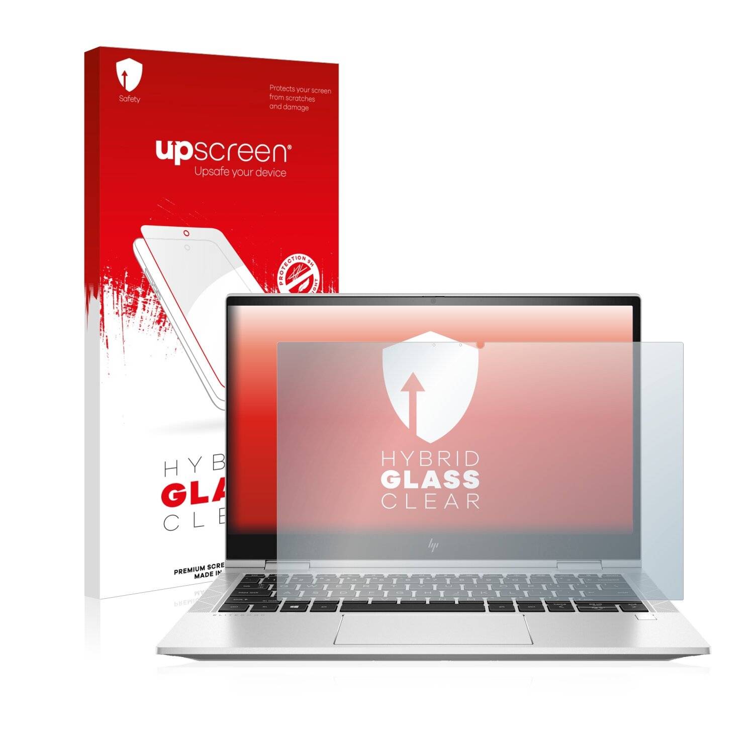 upscreen Hybrid Glass Clear Premium Schutzglas Folie für Dell Inspiron 17 7706