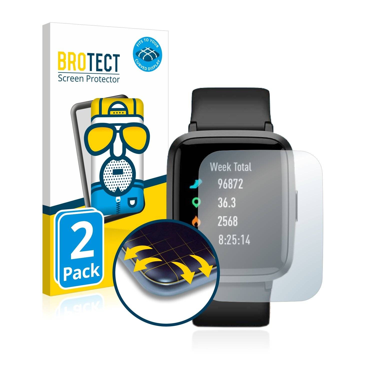 2x BROTECT Flex Matte Full-Cover Displayschutzfolie für Aikela