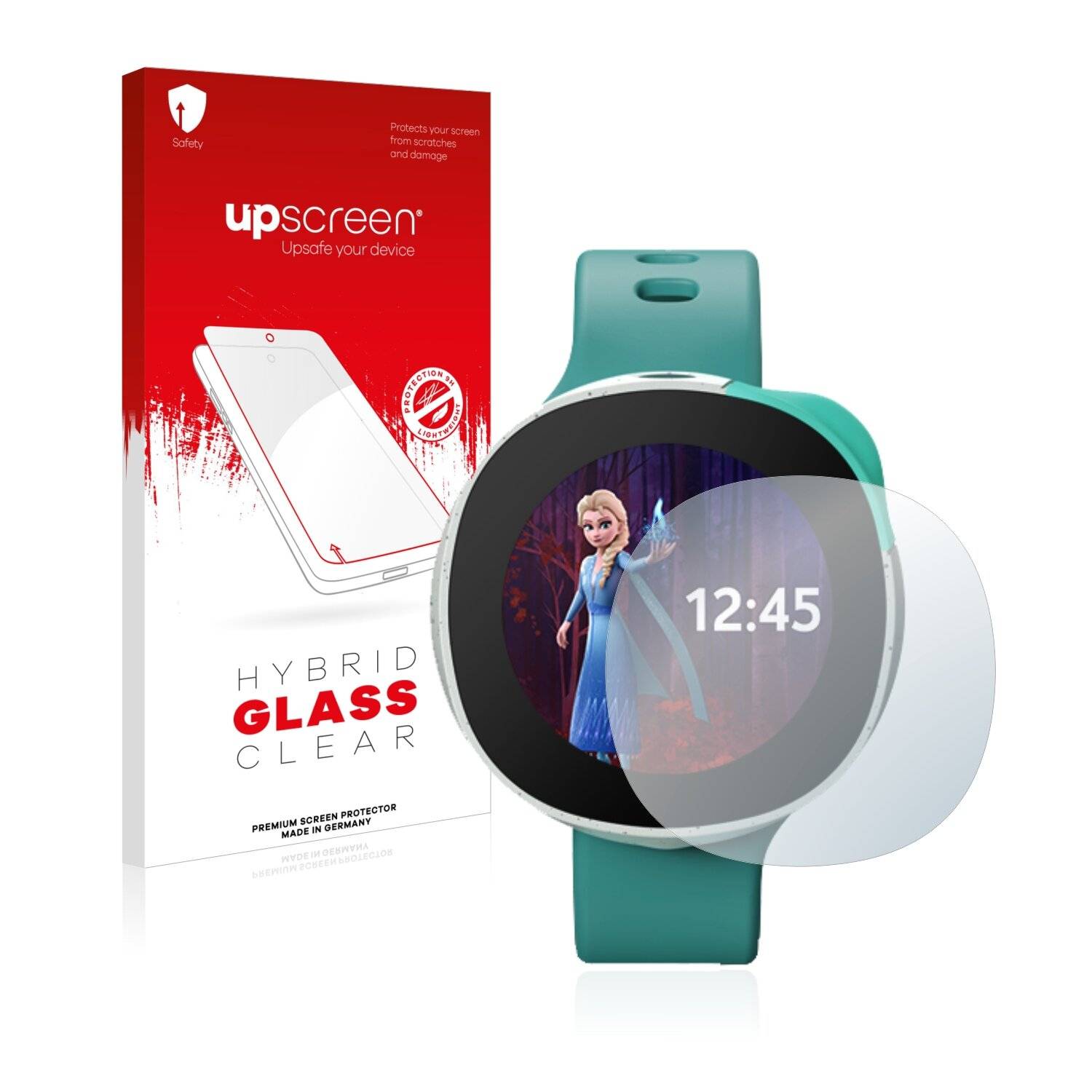upscreen Hybrid Glass Clear Premium Schutzglas Folie für Vodafone