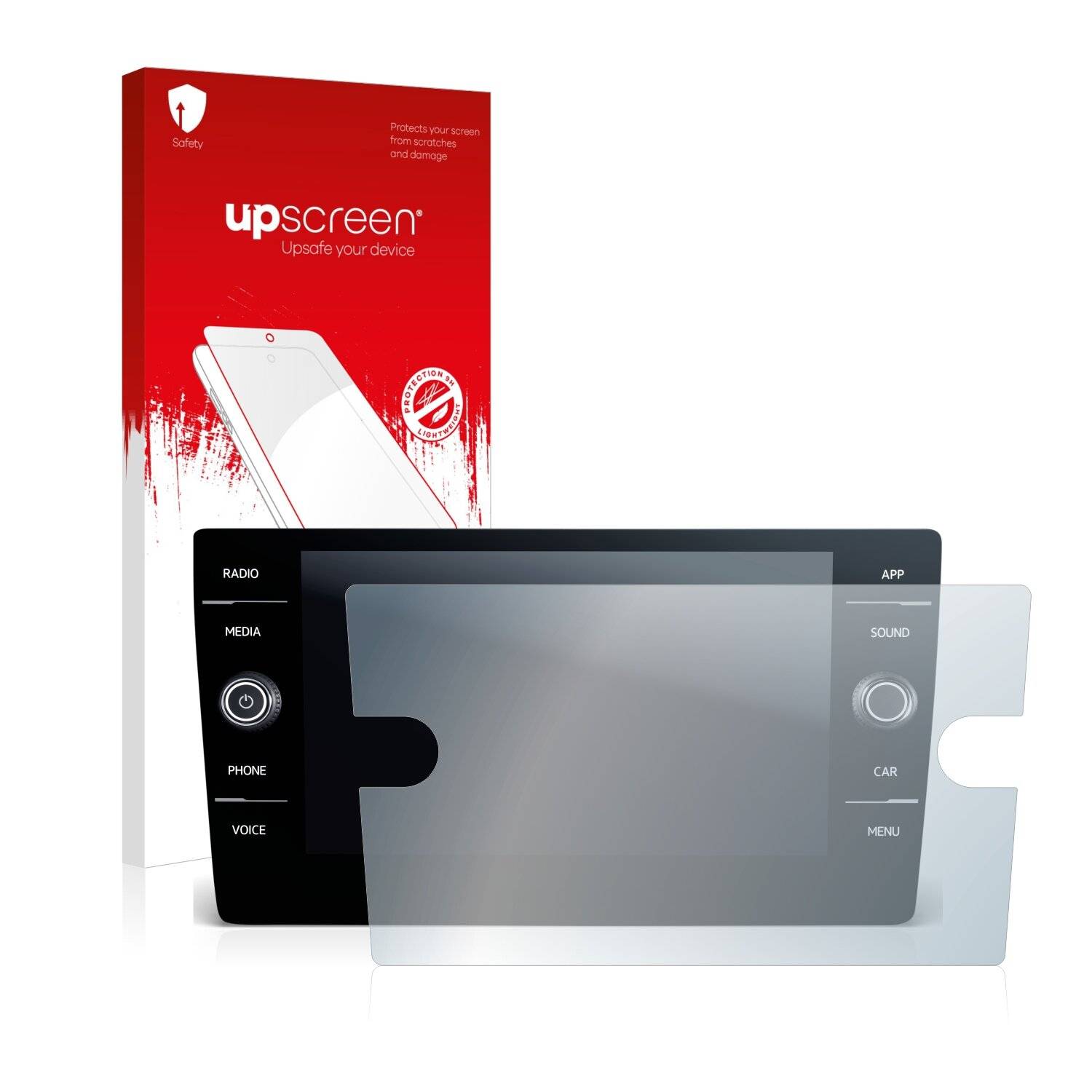 upscreen Hybrid Glass Clear Premium Schutzglas Folie für Volkswagen Passat Variant TDI DSG