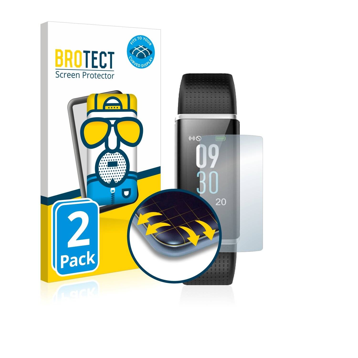 2x BROTECT Flex Matte Full-Cover Displayschutzfolie für Chereeki