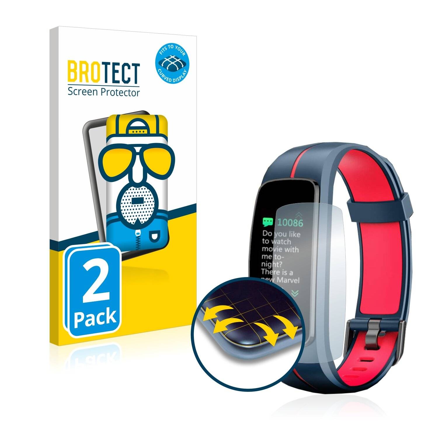 2x BROTECT Flex Matte Full-Cover Displayschutzfolie für Chereeki