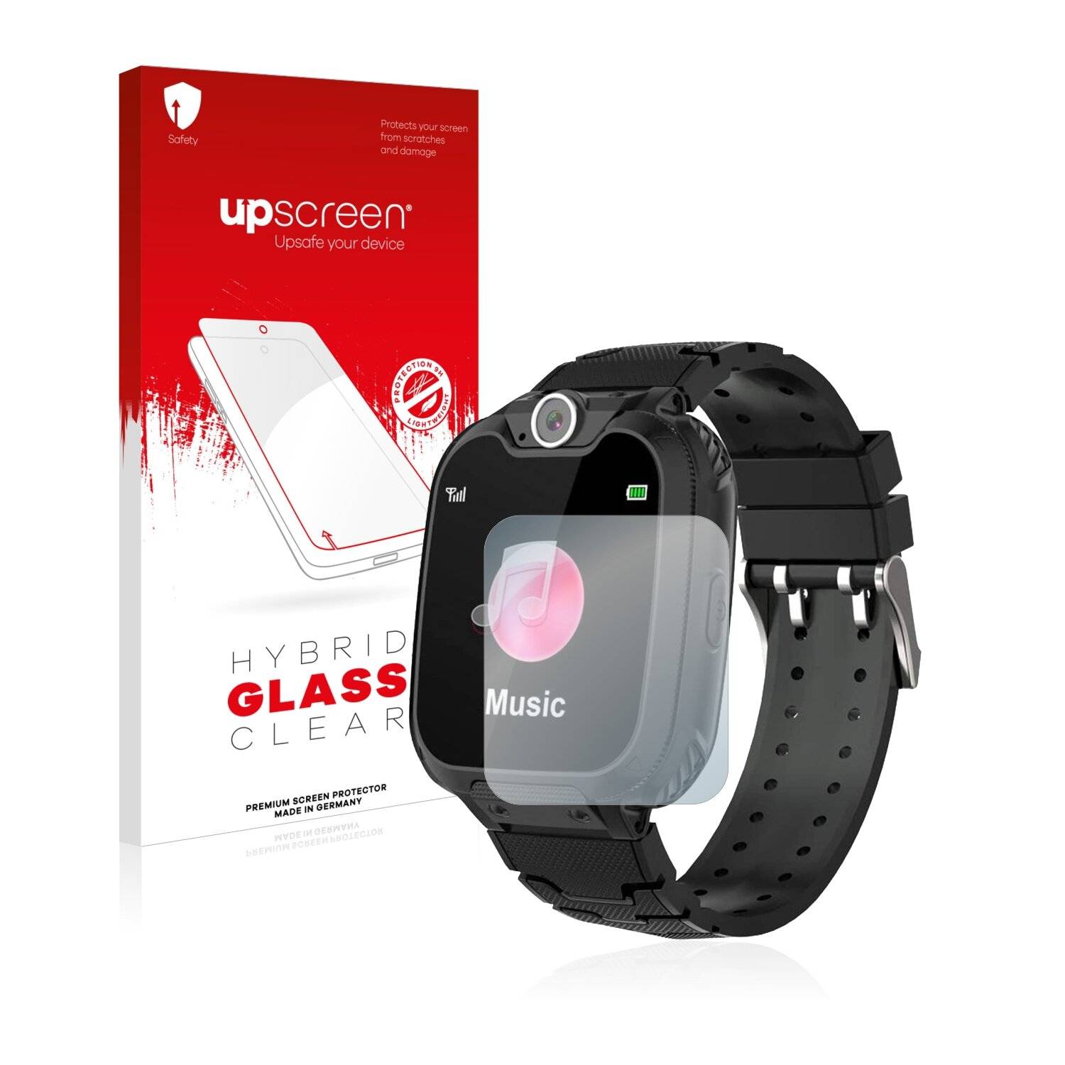 upscreen Hybrid Glass Clear Premium Schutzglas Folie für MeritSoar Tech