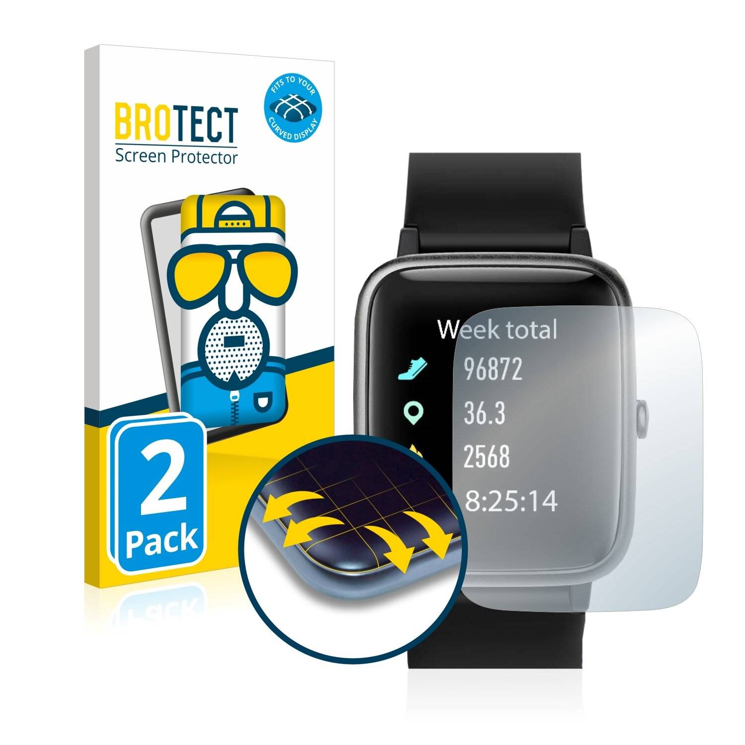 2x BROTECT Flex Matte Full-Cover Displayschutzfolie für GRDE