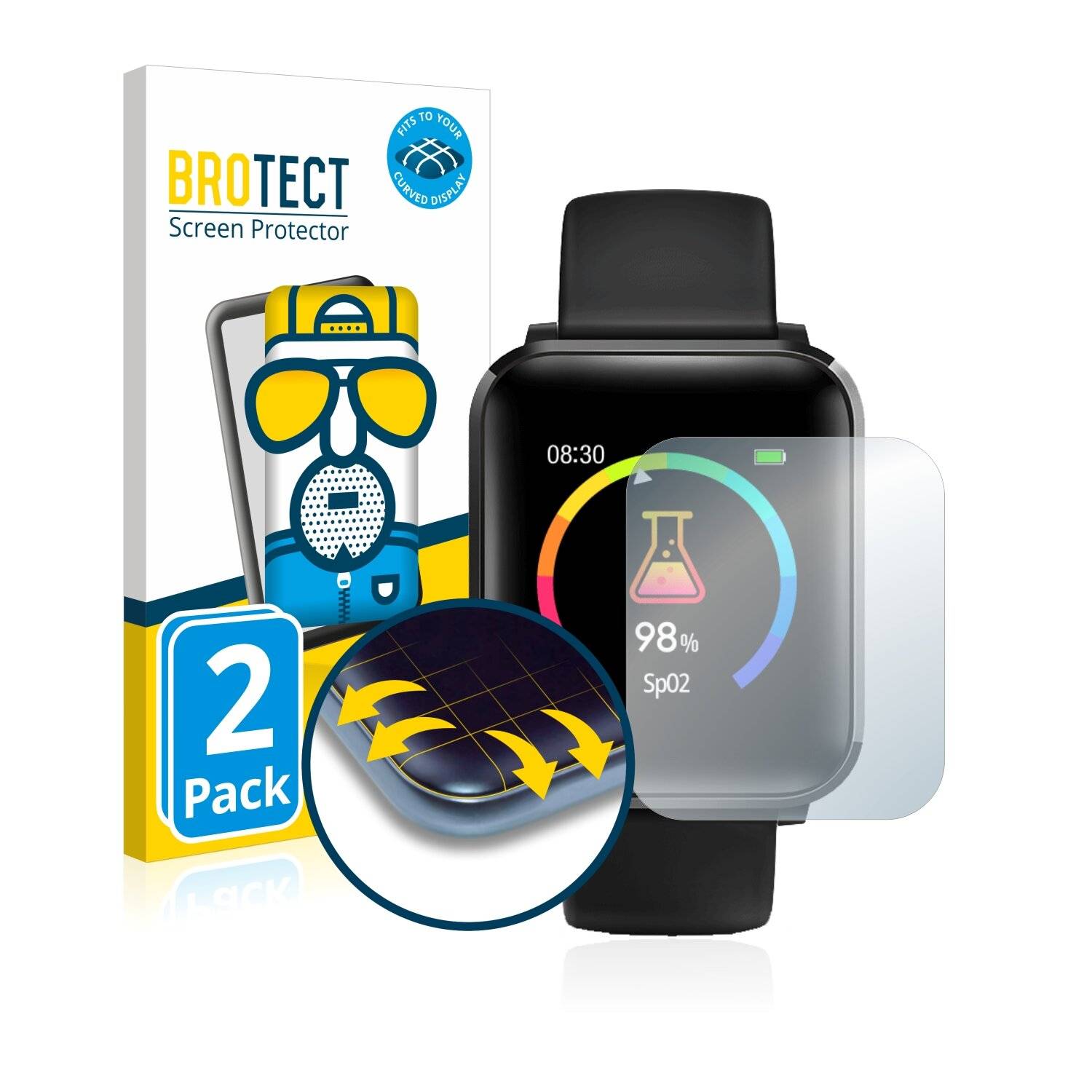 2x BROTECT Flex Matte Full-Cover Displayschutzfolie für BlitzWolf