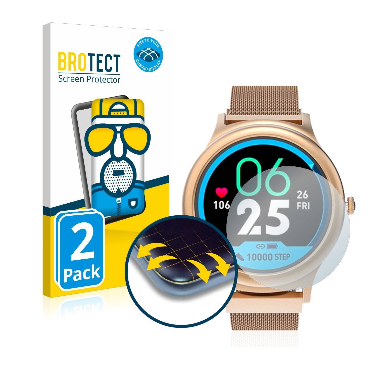 2x BROTECT Flex Matte Full-Cover Displayschutzfolie für BlitzWolf