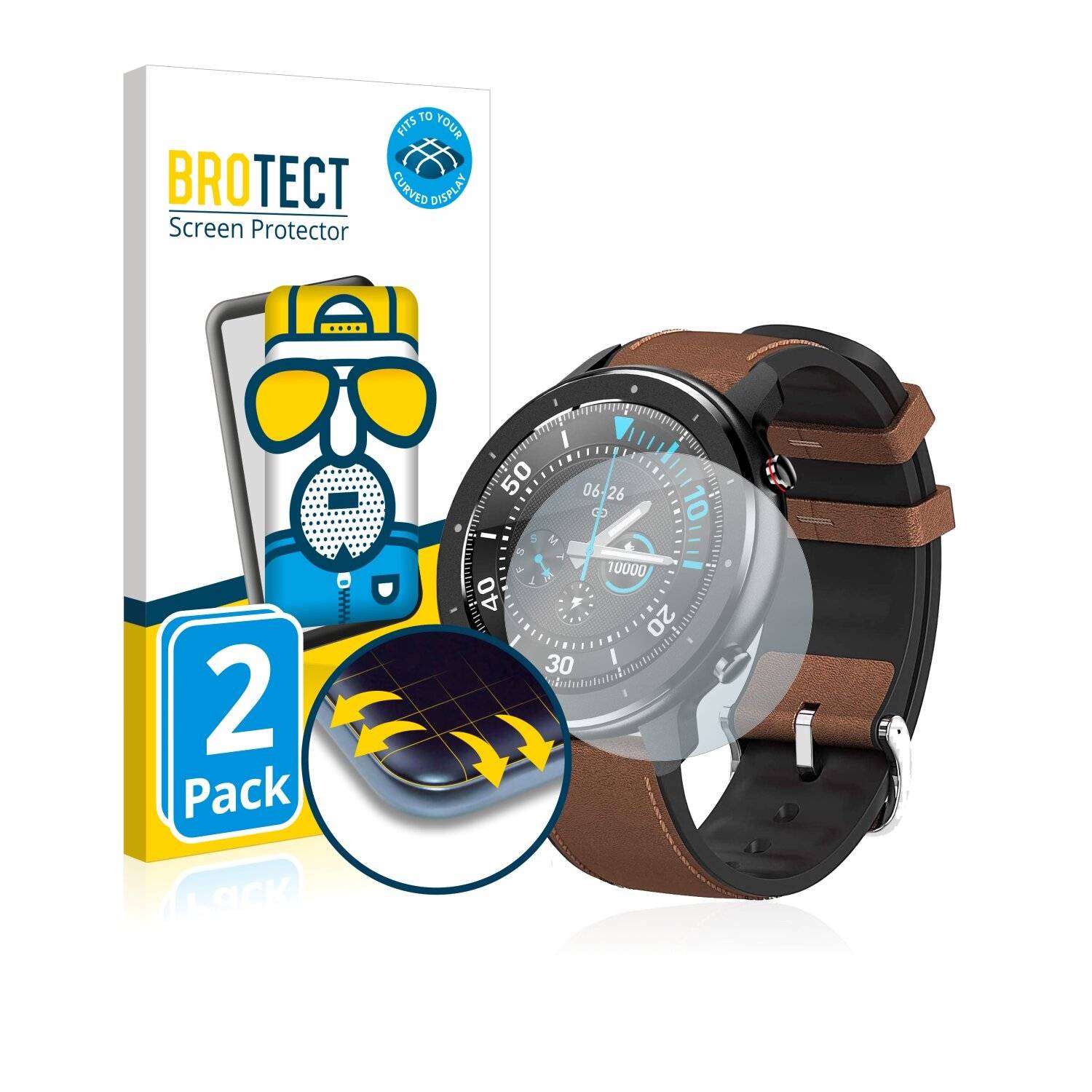 2x BROTECT Flex Matte Full-Cover Displayschutzfolie für Fullmosa