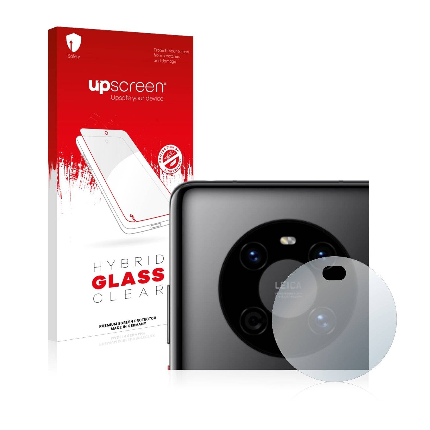upscreen Hybrid Glass Clear Premium Schutzglas Folie für Huawei Mate 40 5G (NUR