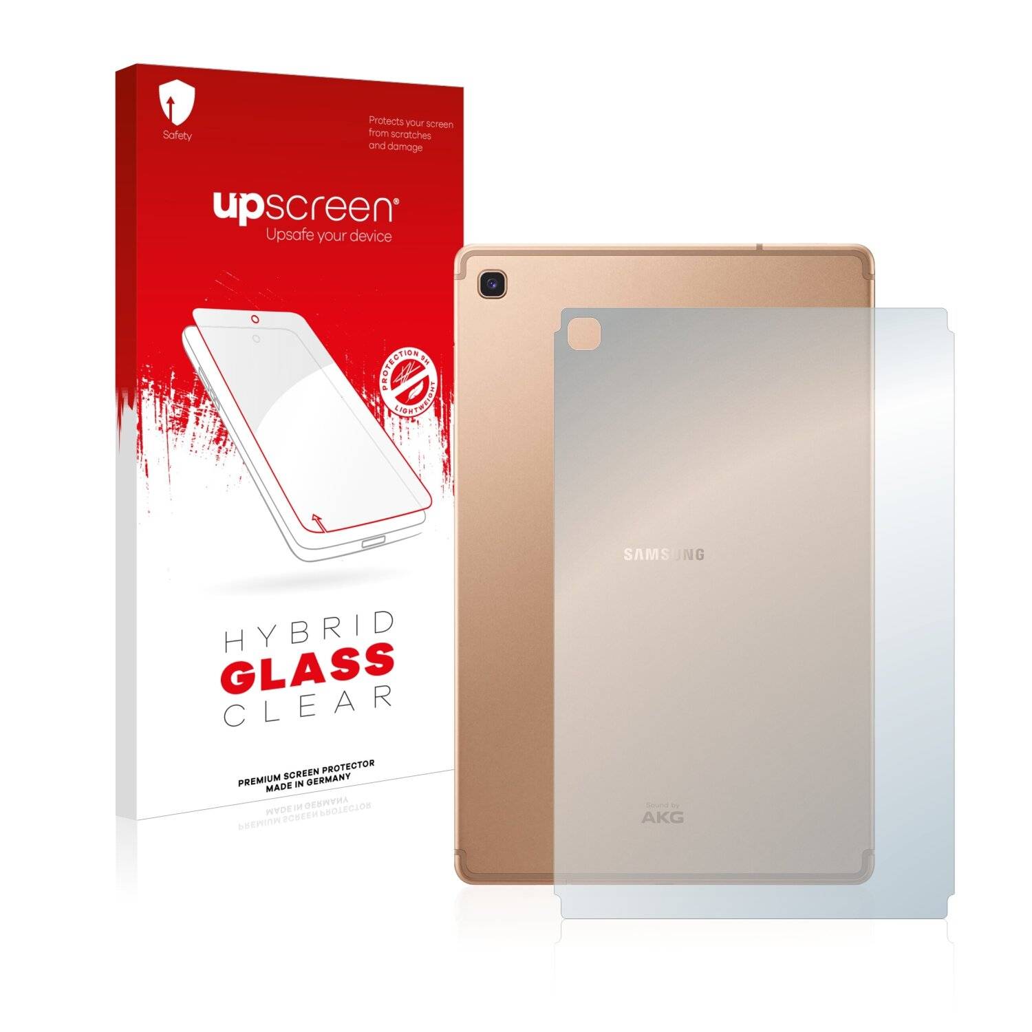upscreen Hybrid Glass Clear Premium Schutzglas Folie für Samsung Galaxy Tab S5e 2019