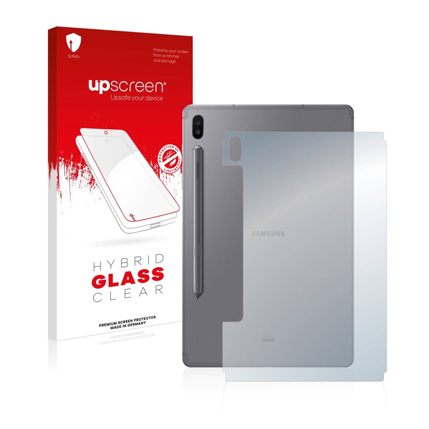 upscreen Hybrid Glass Clear Premium Schutzglas Folie für Samsung Galaxy Tab S6 2020