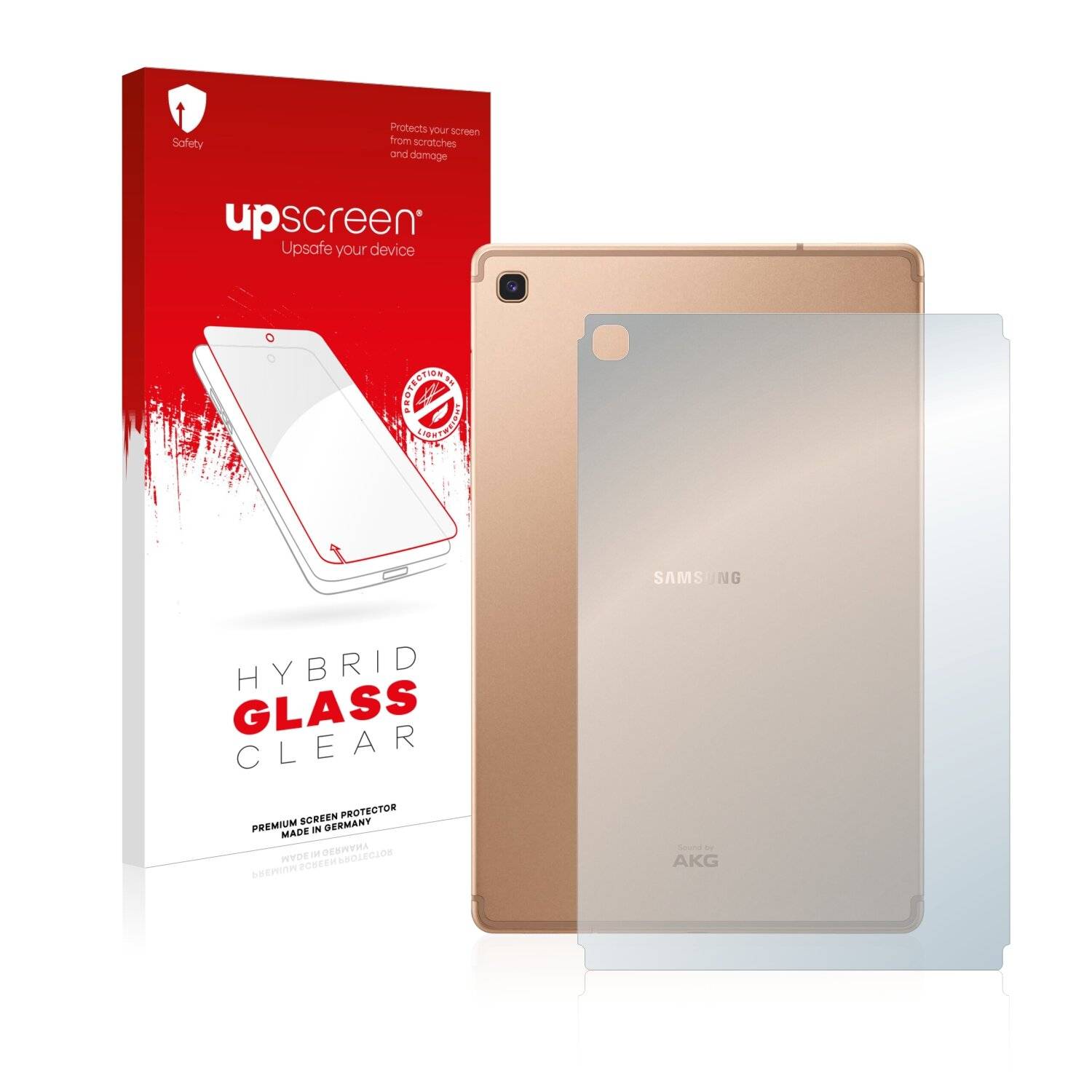 upscreen Hybrid Glass Clear Premium Schutzglas Folie für Samsung Galaxy Tab S5e LTE 2019