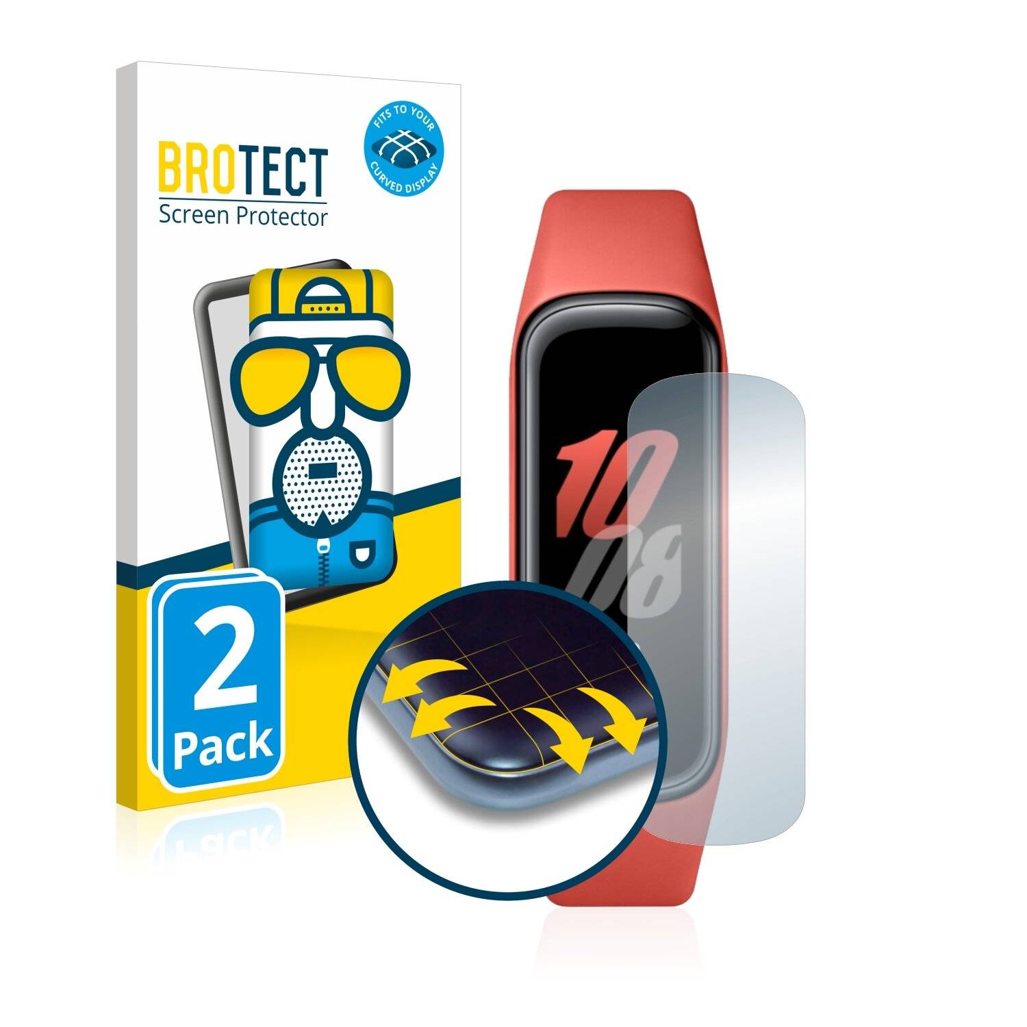 2x BROTECT Flex Matte Full-Cover Displayschutzfolie für Samsung Galaxy