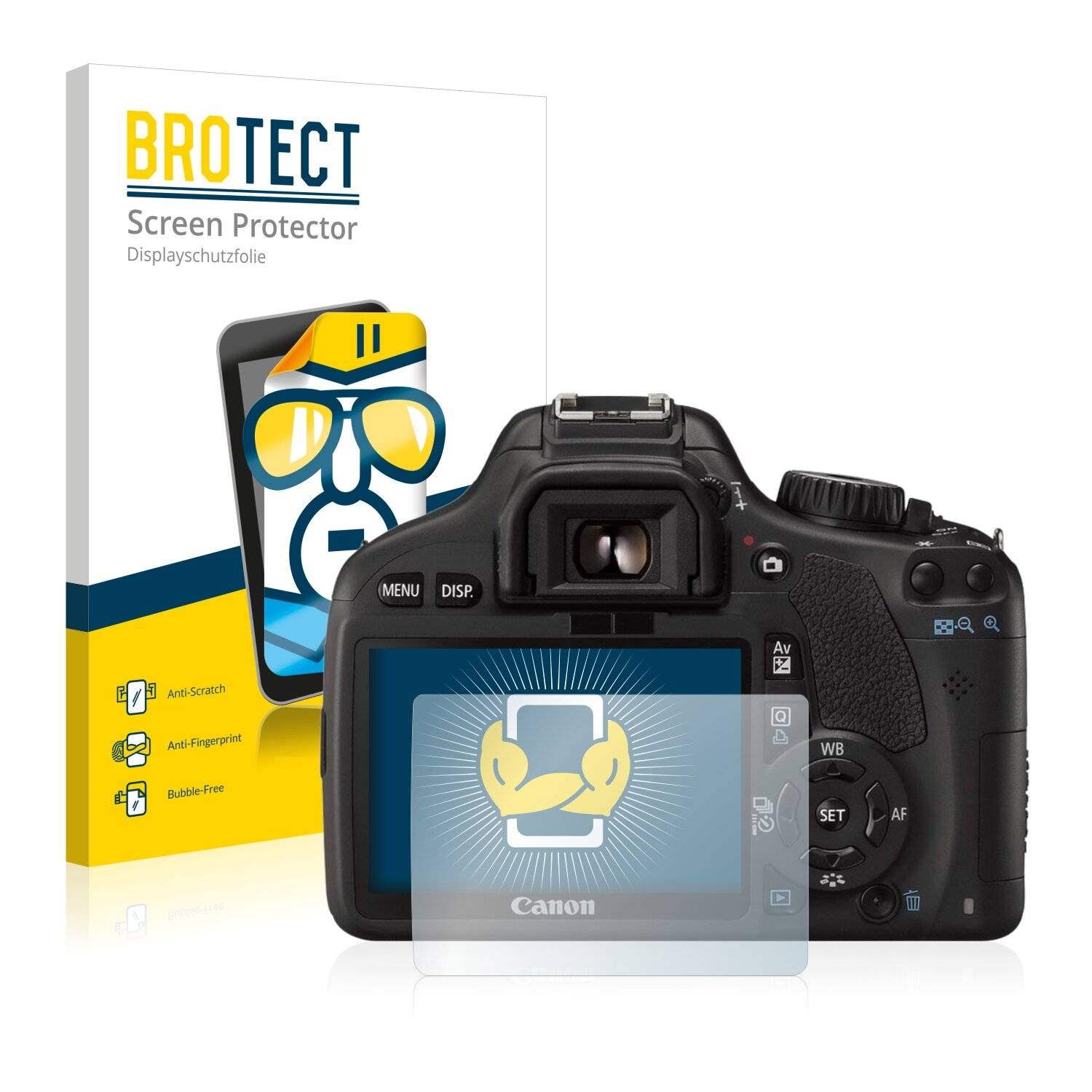 2x BROTECT HD-Clear Displayschutzfolie für Canon EOS