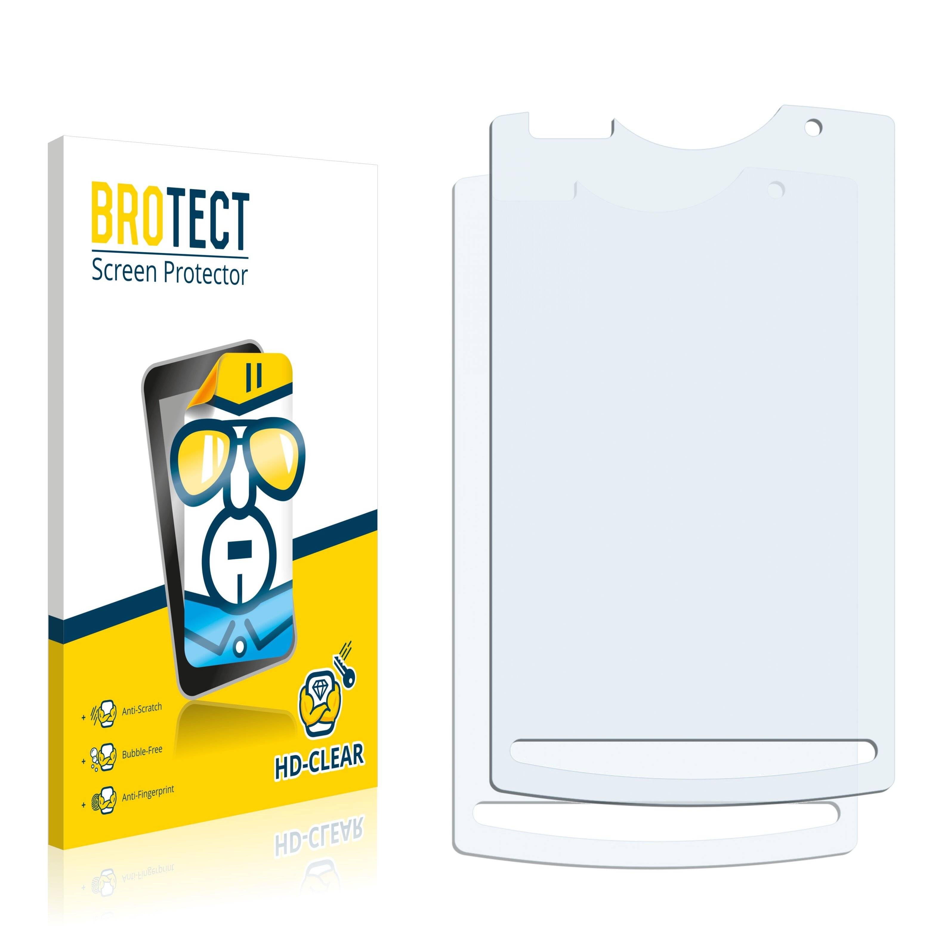 2x BROTECT HD-Clear Displayschutzfolie für Sony Ericsson