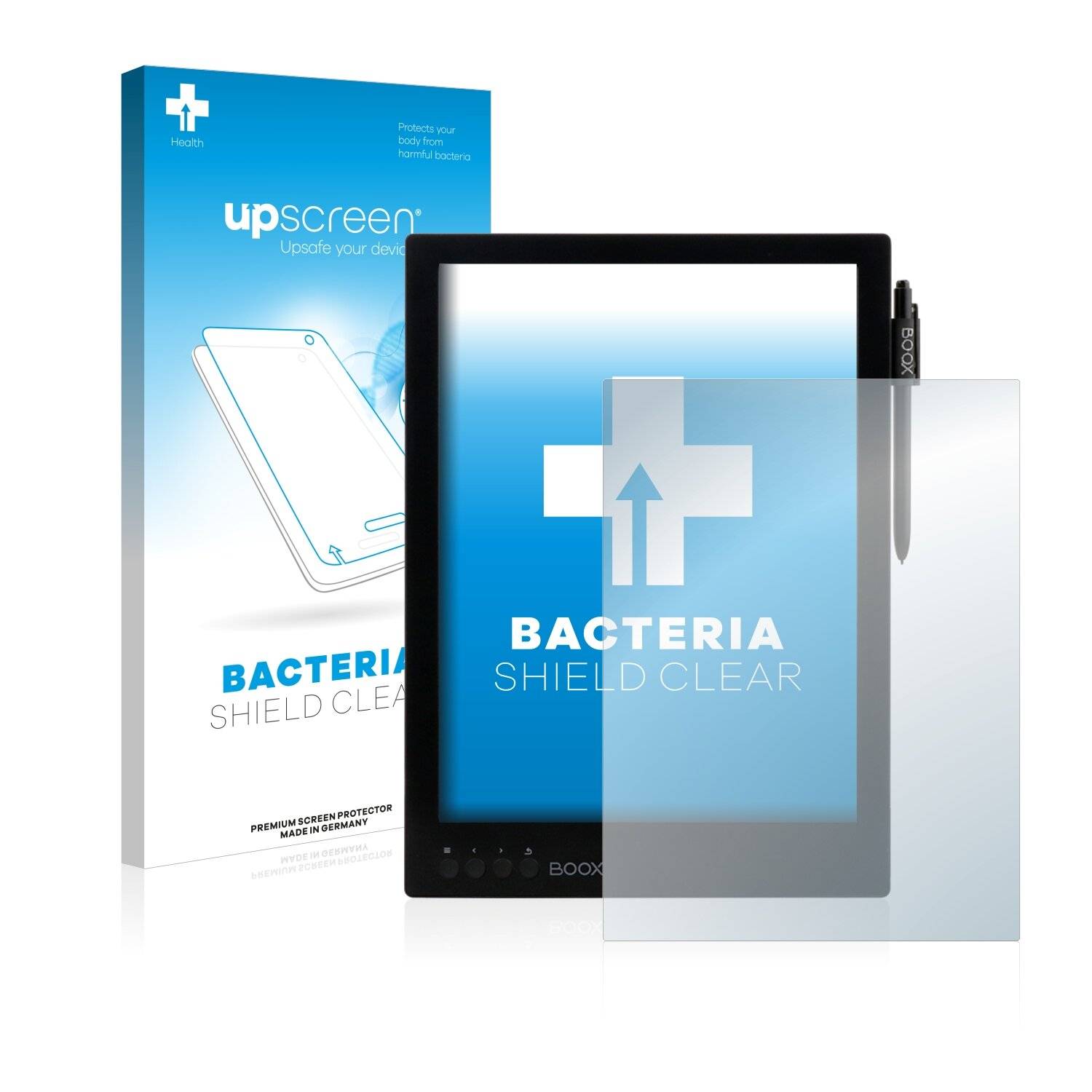 upscreen Bacteria Shield Clear Premium Antibakterielle Displayschutzfolie für Onyx Boox Max