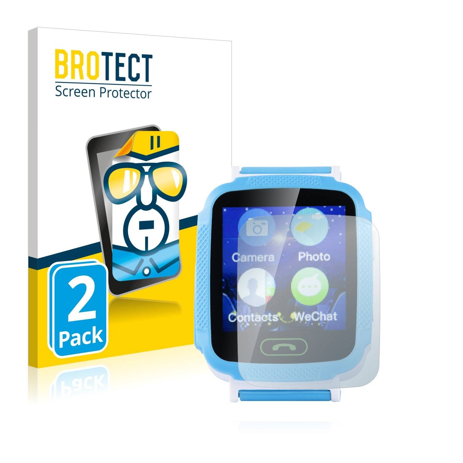 2x BROTECT HD-Clear Displayschutzfolie für GoClever Kiddy GPS