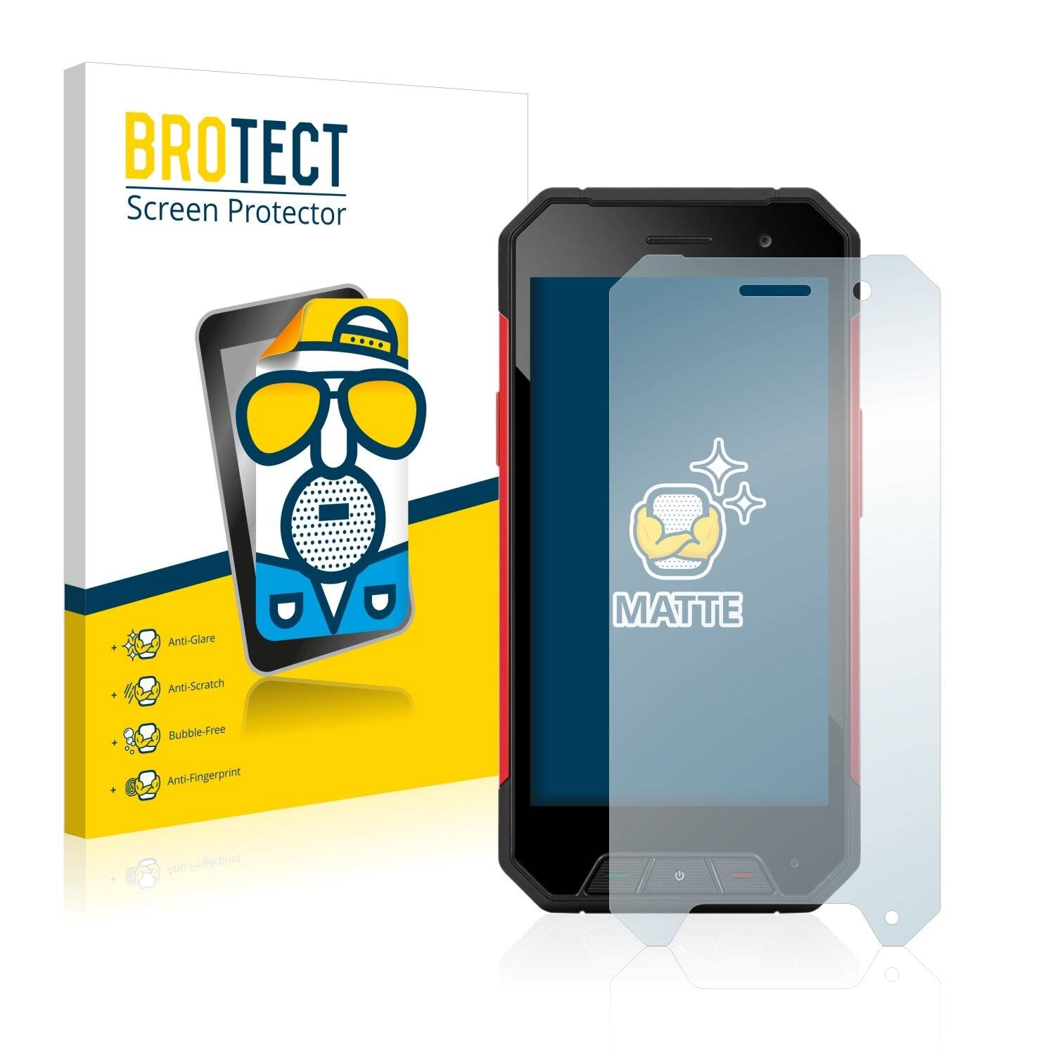 2x BROTECT Matte Displayschutzfolie für Evolveo Strongphone Q7 - Entspiegelt,