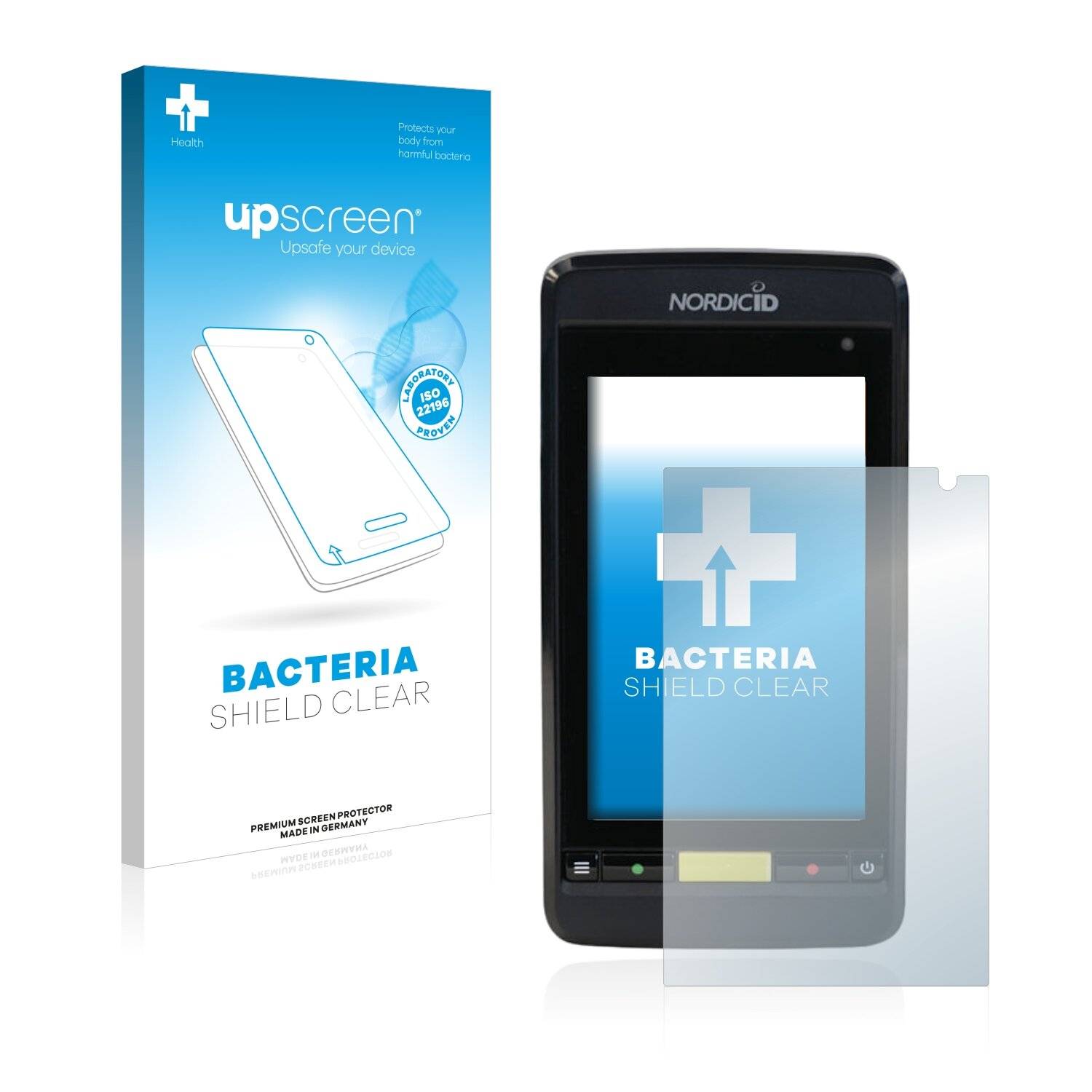 upscreen Bacteria Shield Clear Premium Antibakterielle Displayschutzfolie für Nordic ID
