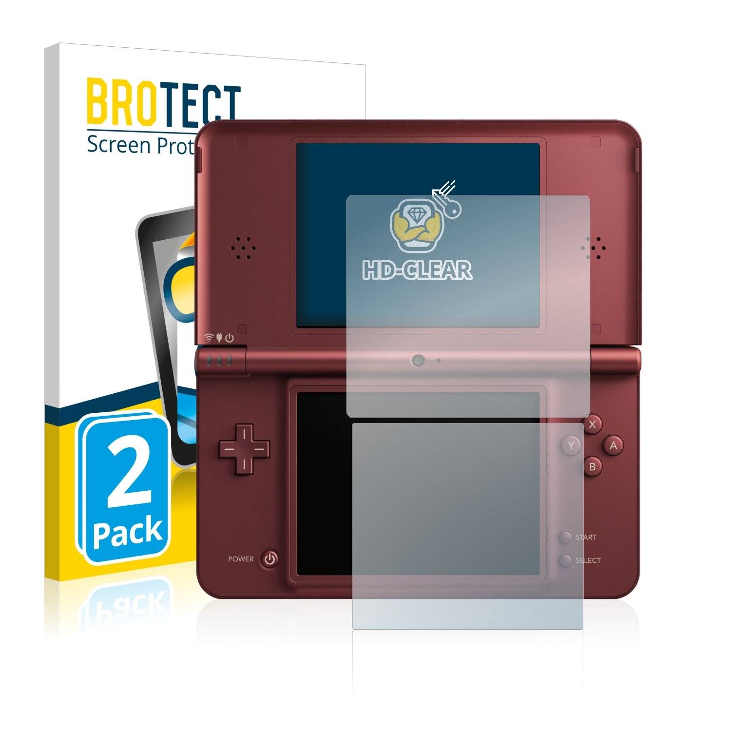 2x BROTECT HD-Clear Displayschutzfolie für Nintendo DSi